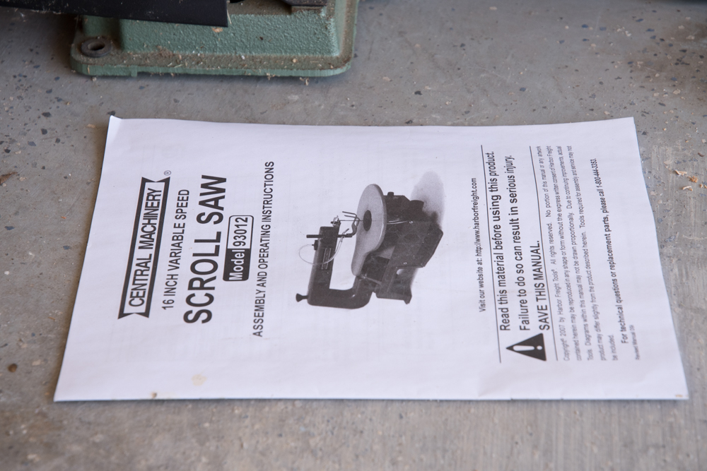 Central Machinery 16" Scroll Saw EBTH