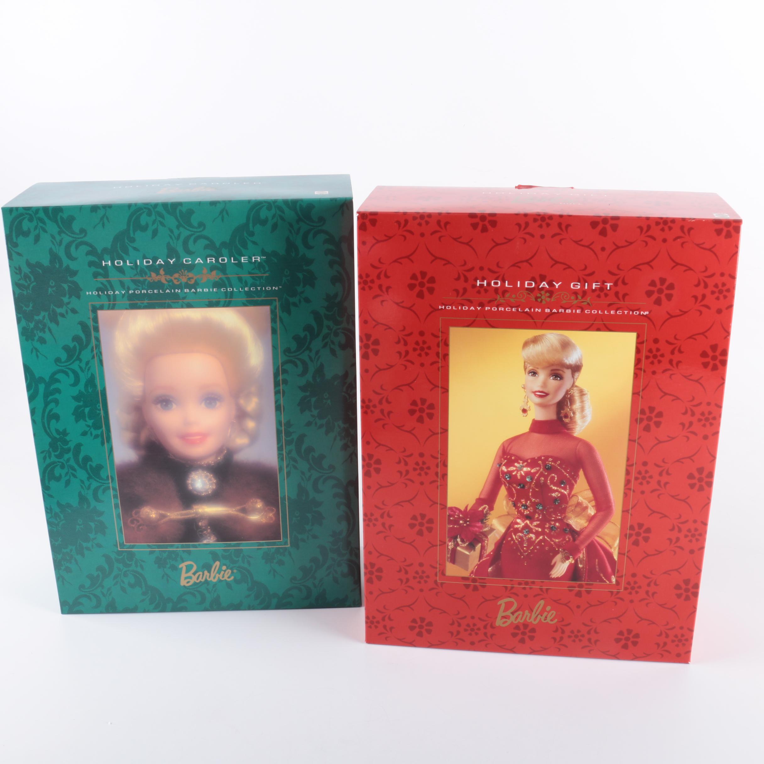 holiday porcelain barbie collection