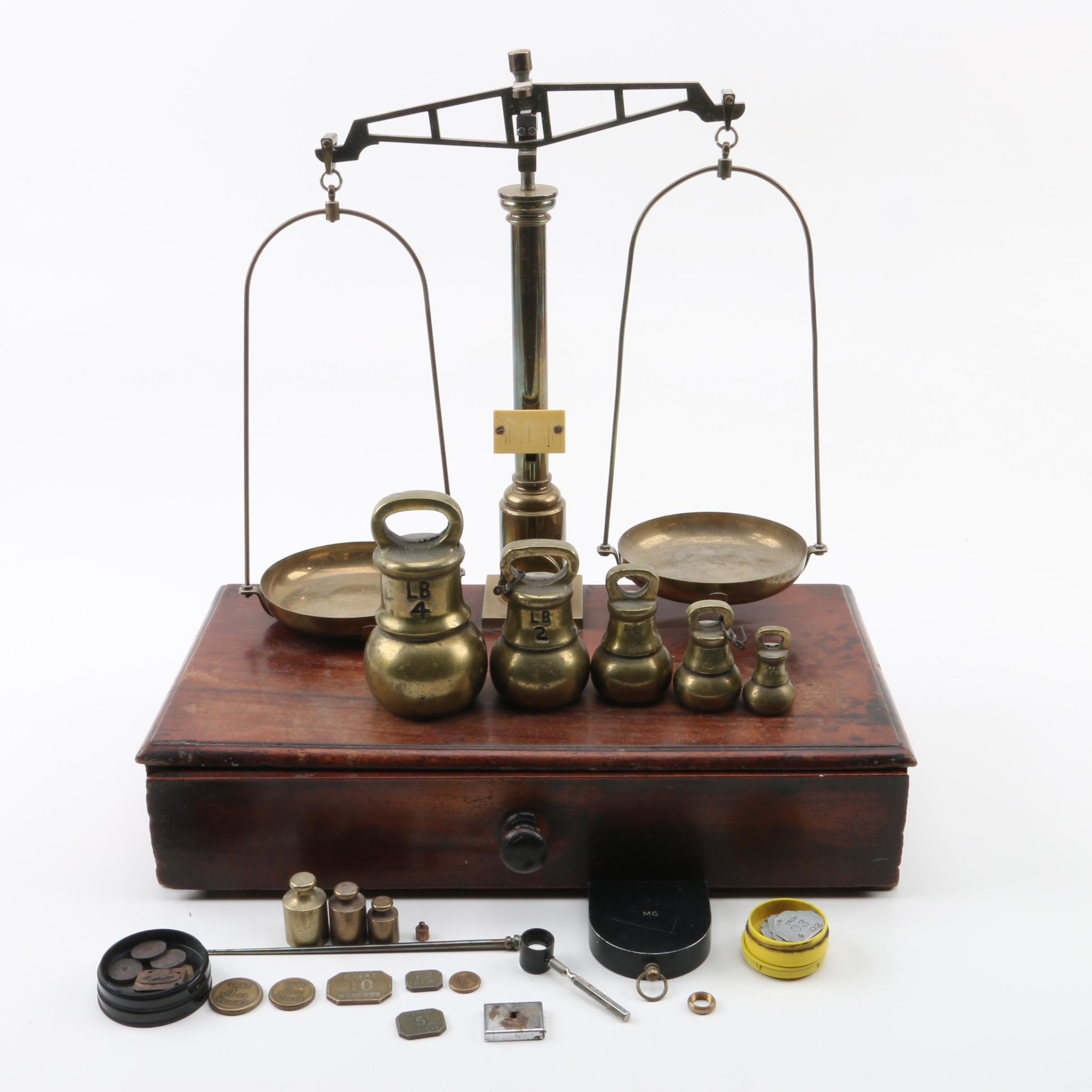 Equal Arm Balance Scale with Weights EBTH