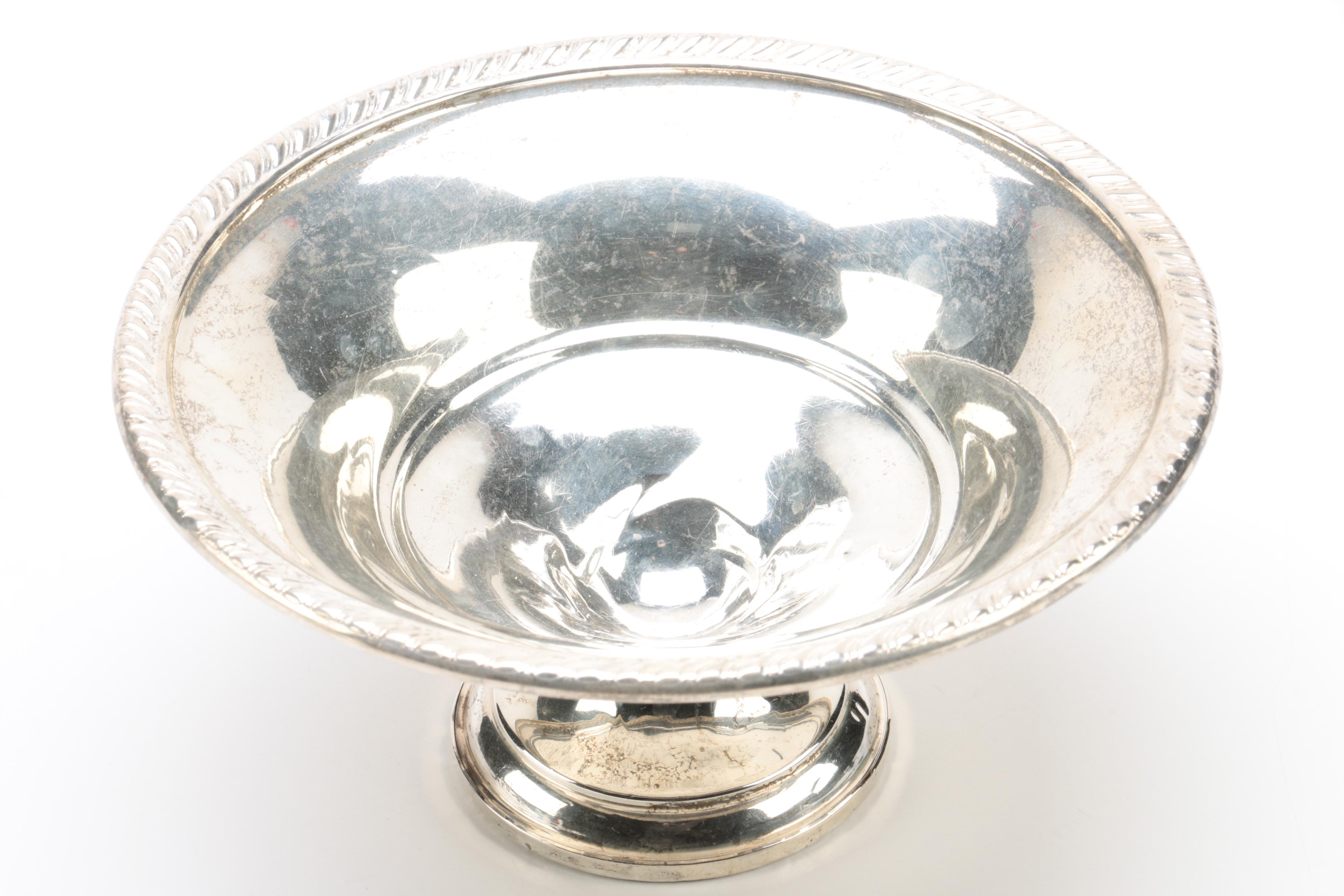La Pierre Sterling Silver Bowl and Hamilton Weighted Sterling Silver Compote EBTH