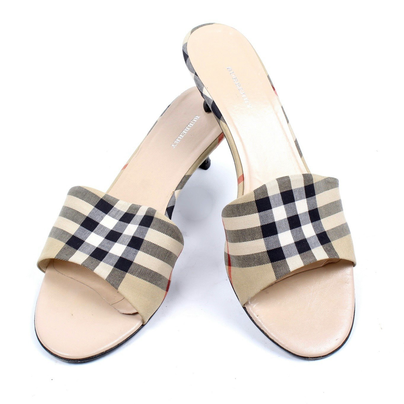 Burberry Kitten Heel Slide Sandals | EBTH