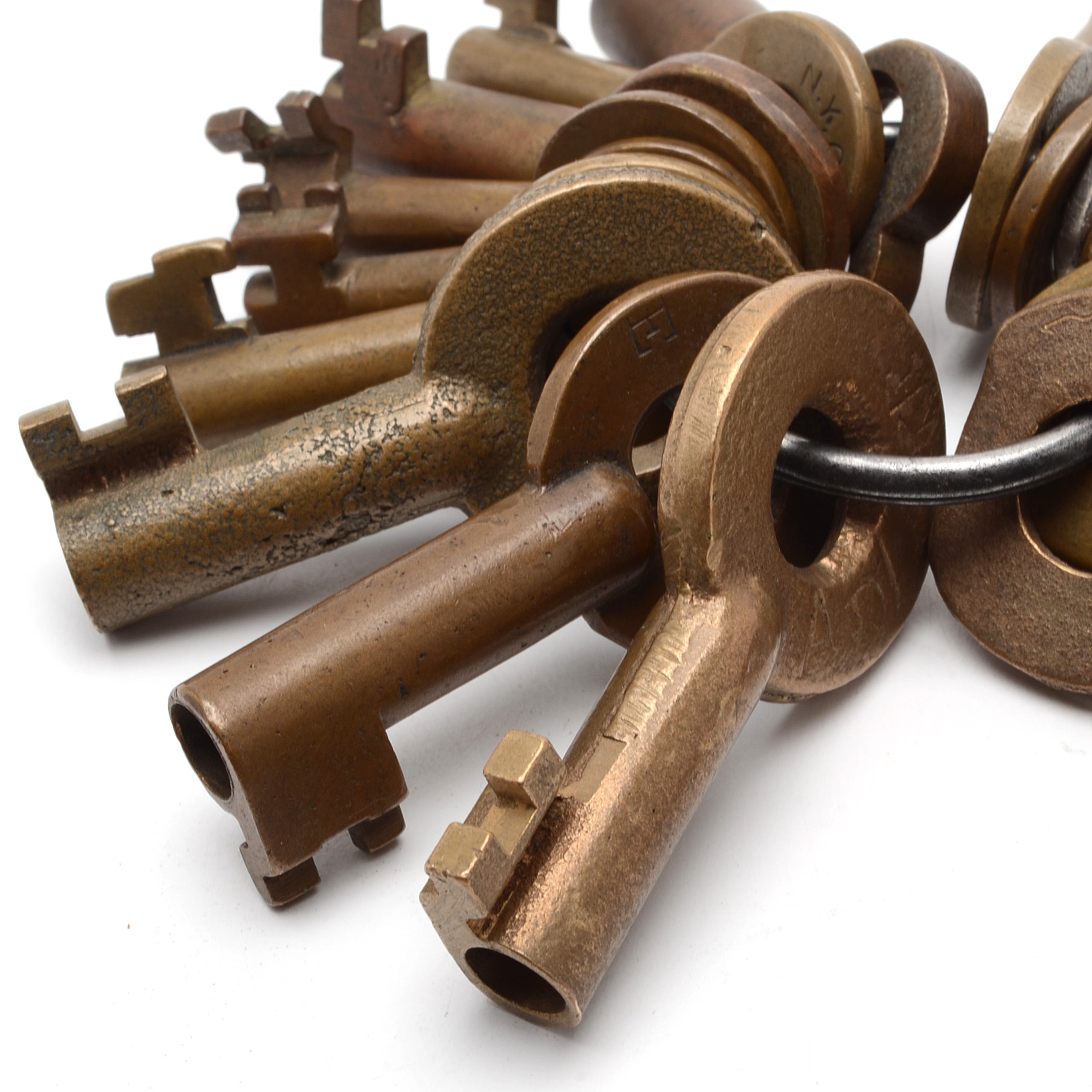 Vintage Railroad Keys, Many Brass, Including Adlake and Bohannan EBTH