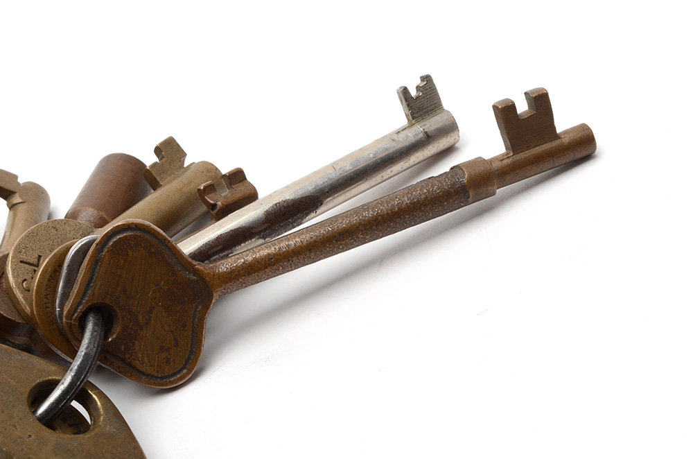 Vintage Railroad Keys, Many Brass, Including Adlake and Bohannan EBTH