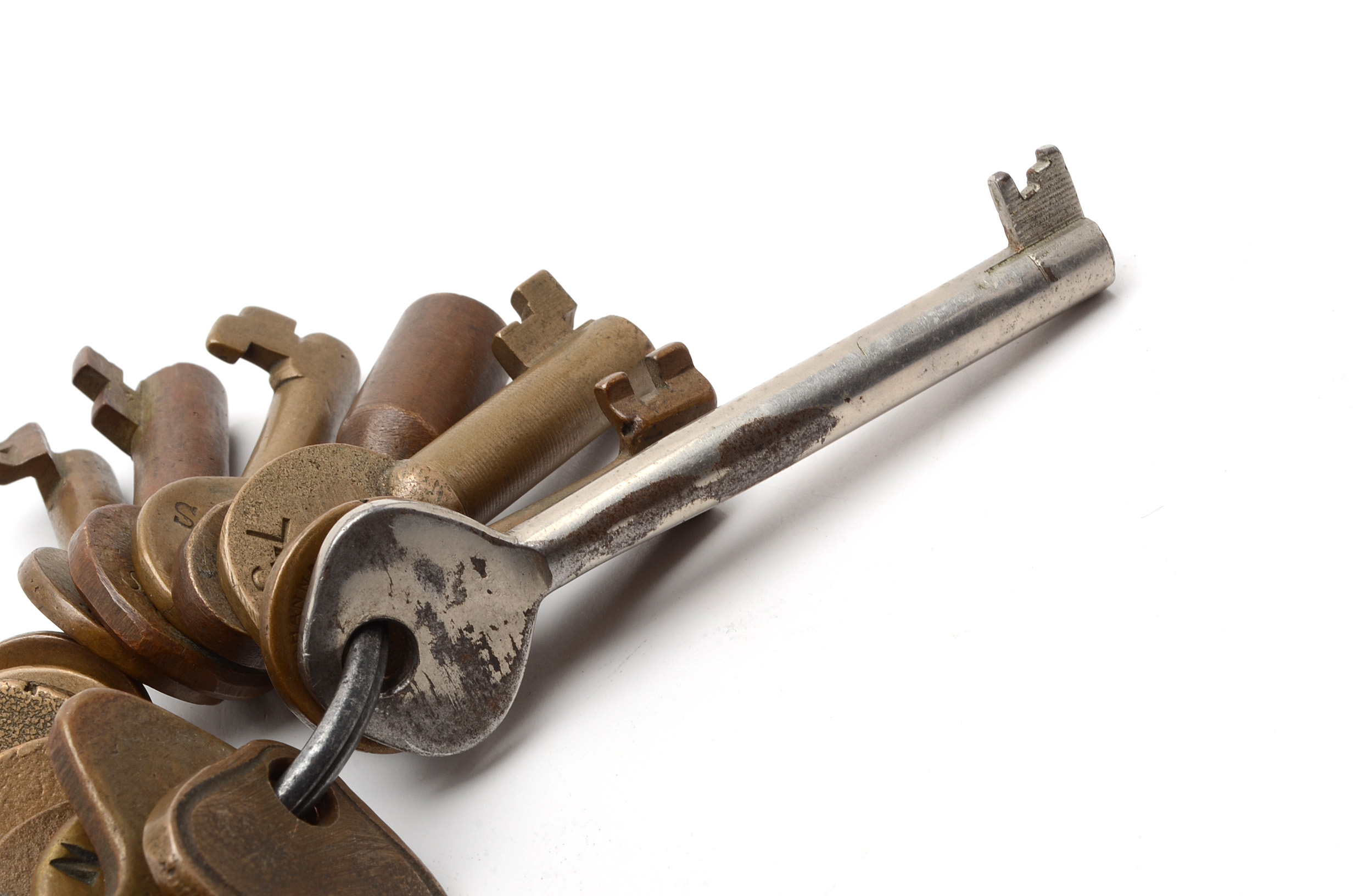 Vintage Railroad Keys, Many Brass, Including Adlake and Bohannan EBTH