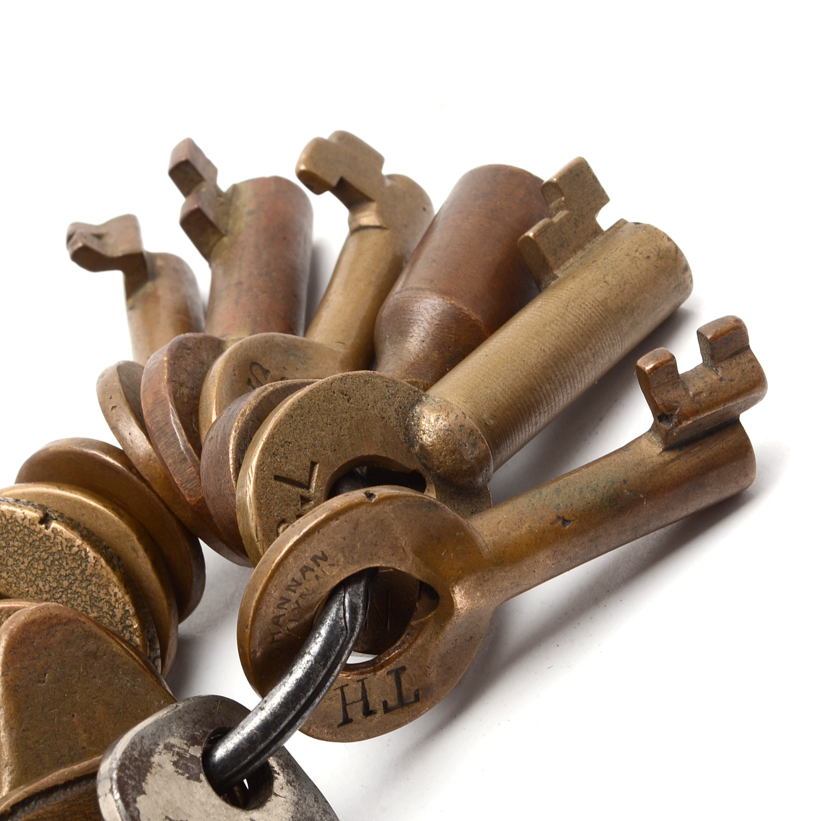 Vintage Railroad Keys, Many Brass, Including Adlake and Bohannan EBTH