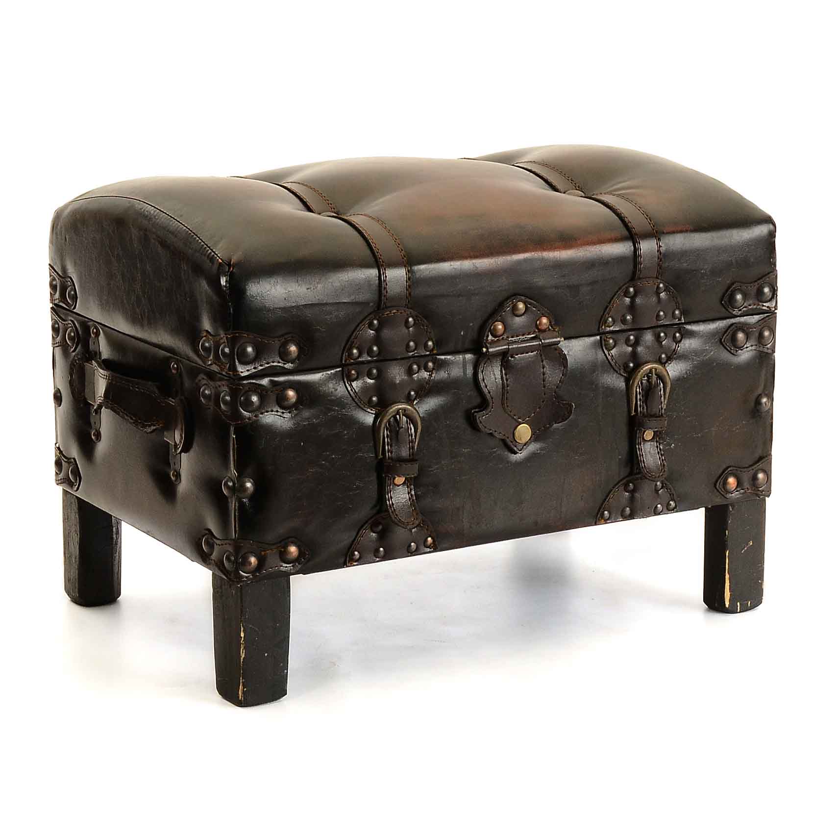 Decorative Trunk Footstool Ebth