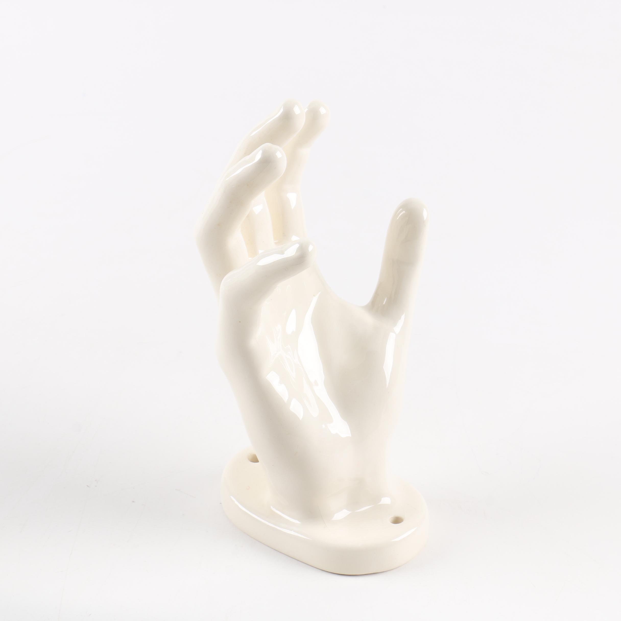 Vintage Nancy Funk Pottery Ceramic Hands EBTH