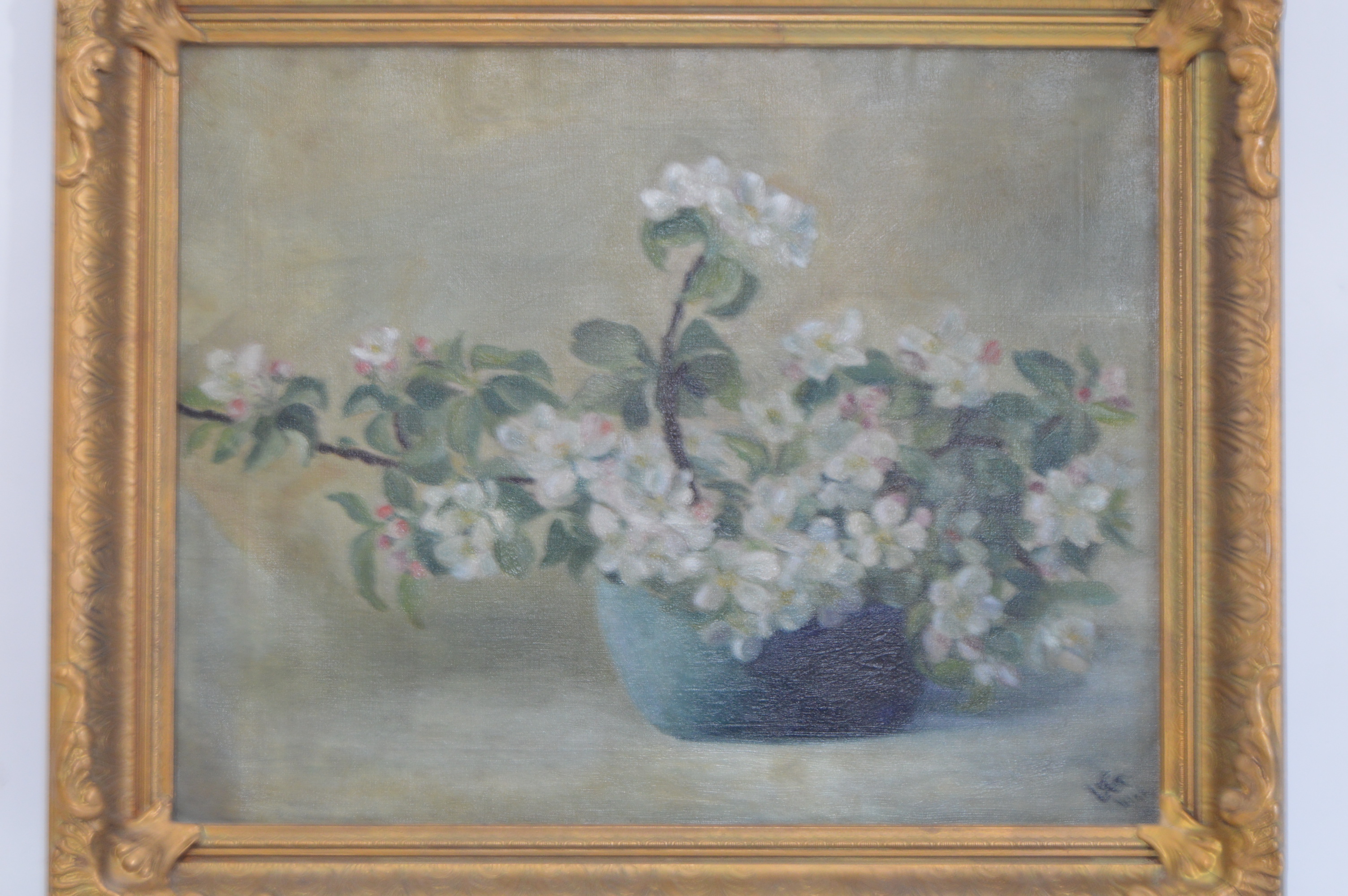 Original Signed Floral Still Life Oil On Canvas | EBTH