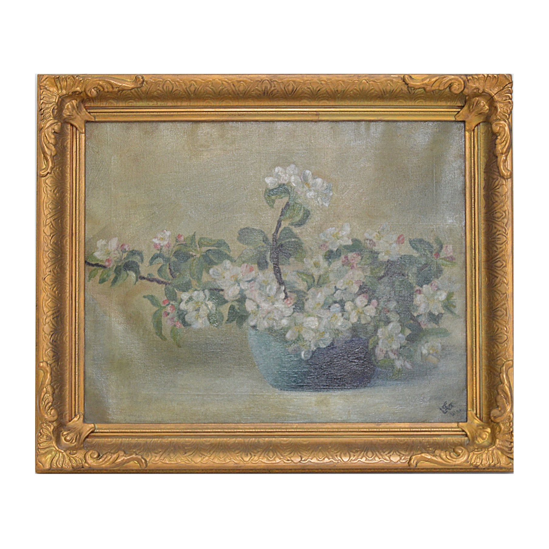 Original Signed Floral Still Life Oil On Canvas | EBTH