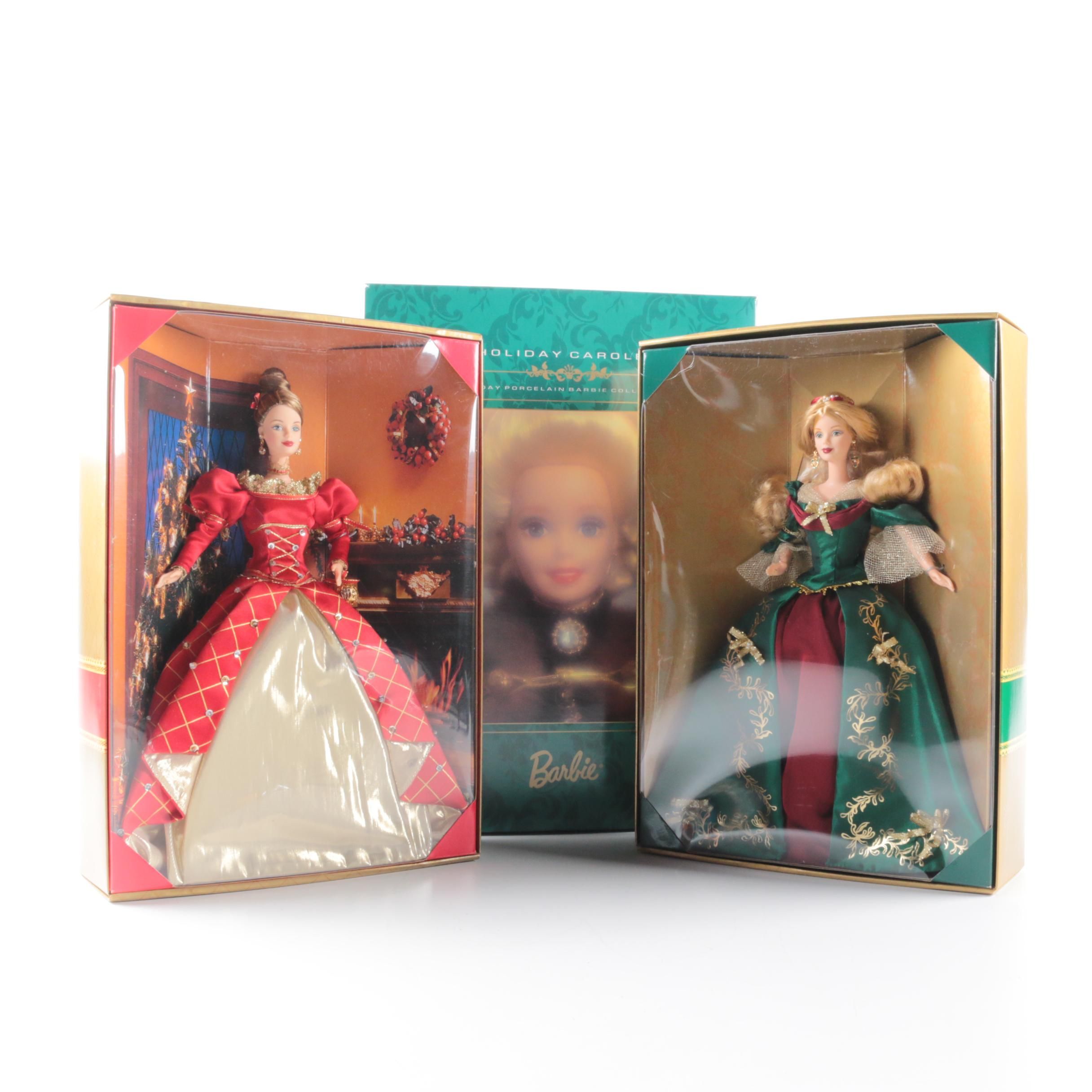 holiday caroler porcelain barbie