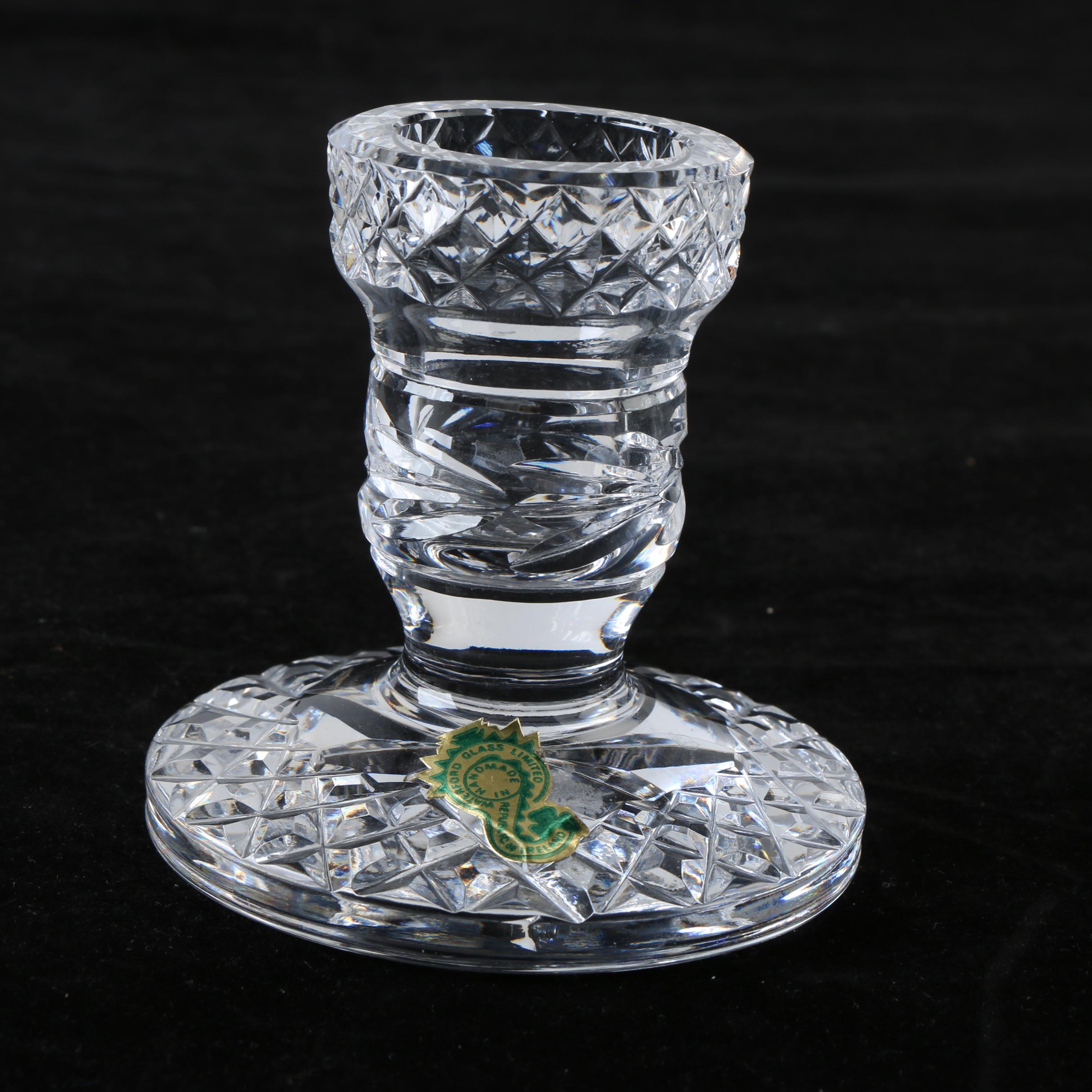 Waterford Crystal Candle Holders Including "Glandore" EBTH