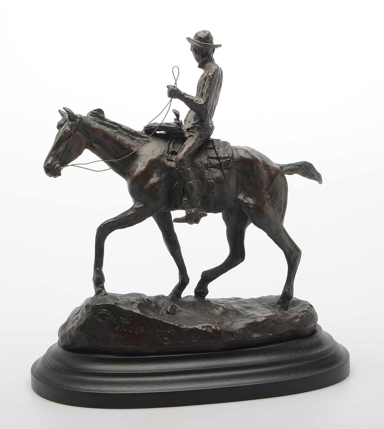 C.M. Russell Bronze Statue "Will Rogers" EBTH