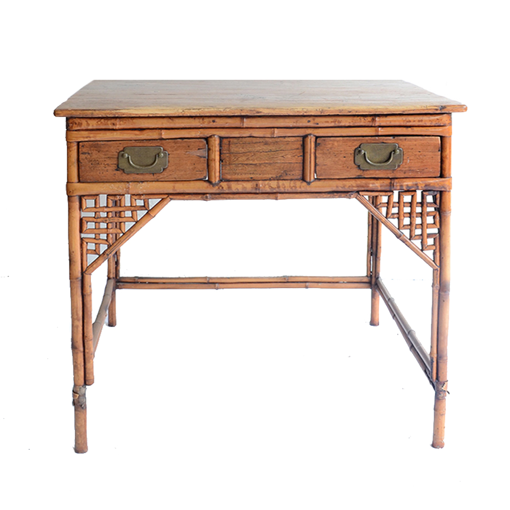 Vintage Rattan Desk EBTH