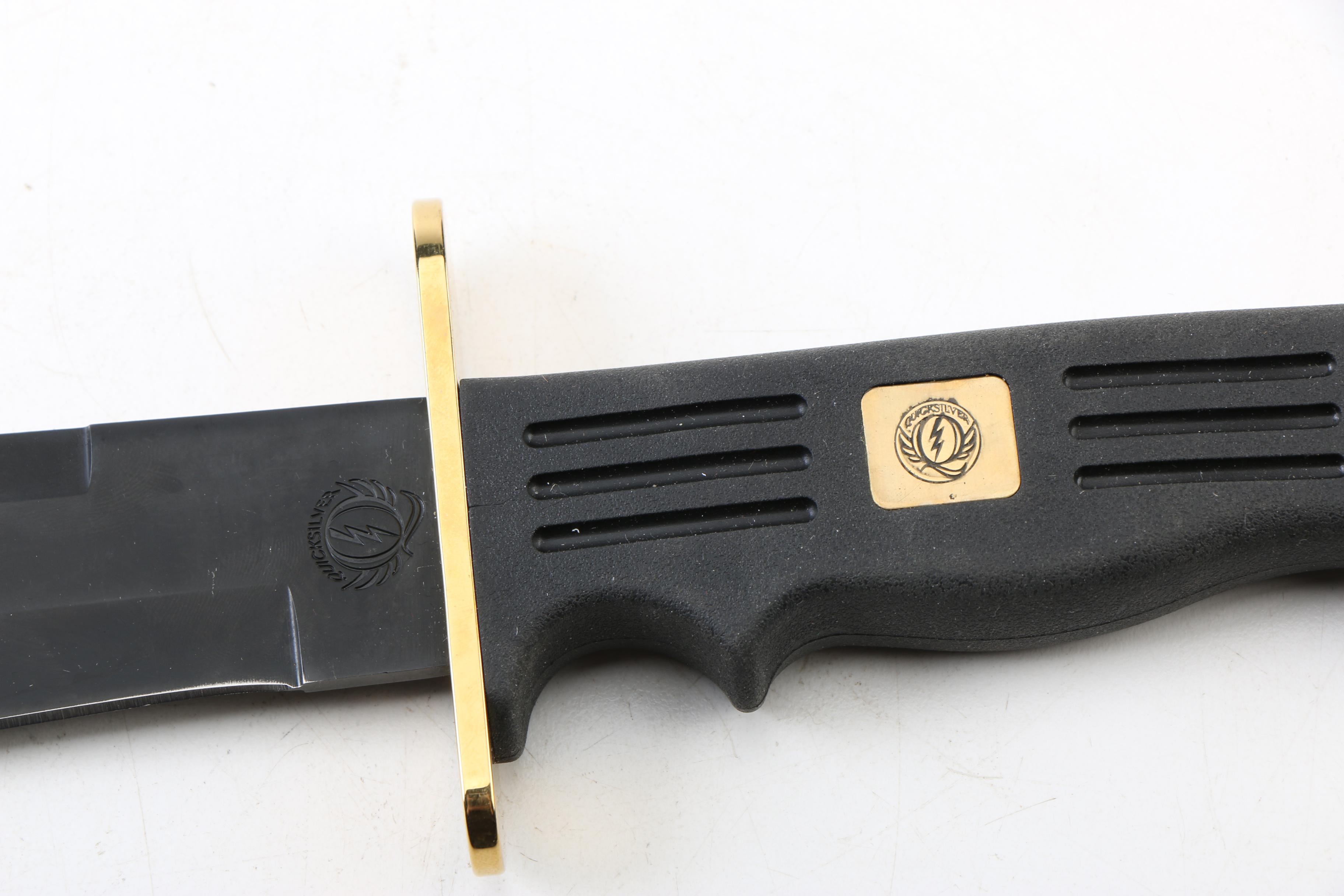 Frost Cutlery "Quicksilver" Bowie Knife with Cast Metal Knife EBTH