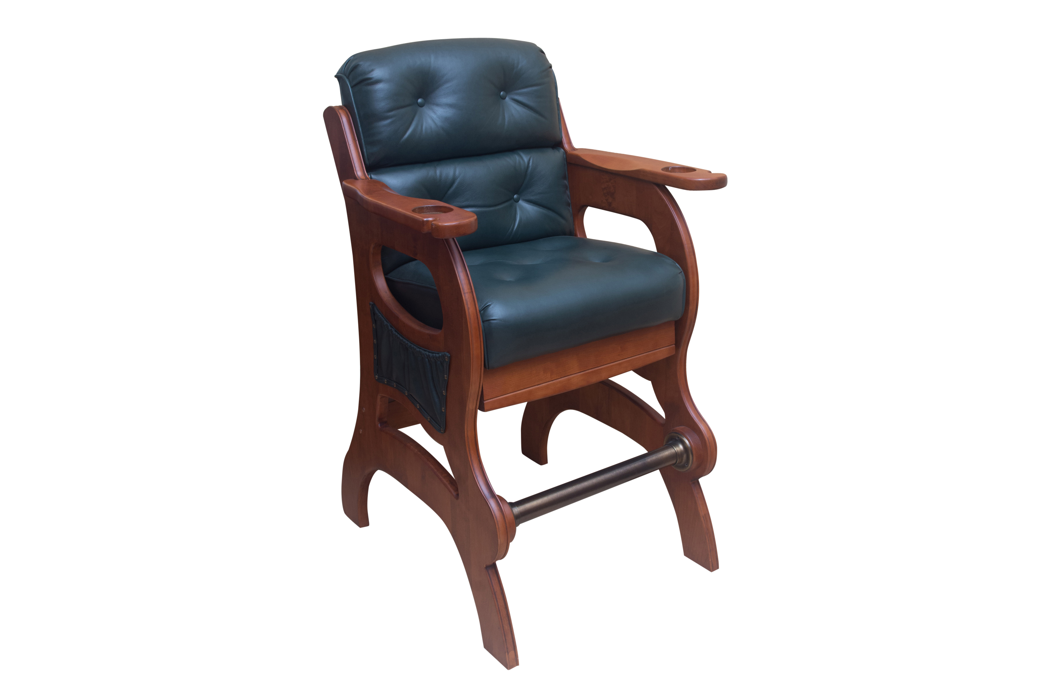 Tall Beverage Chair With Cup Holder Arms