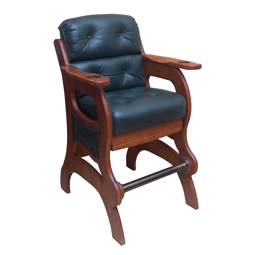 Tall Beverage Chair With Cup Holder Arms