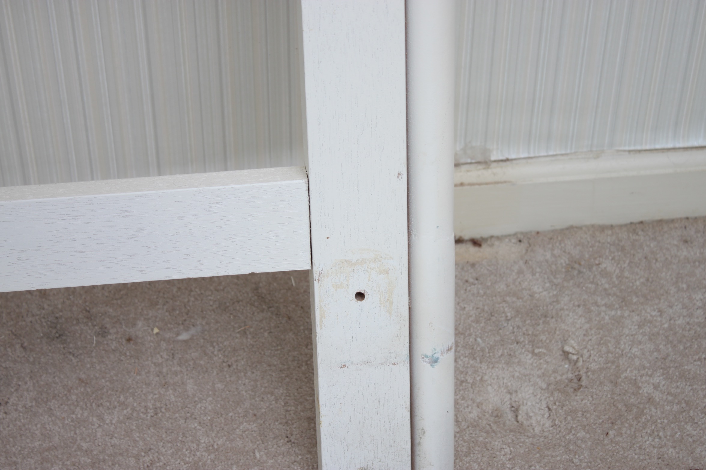 White Rattan King Size Headboard EBTH