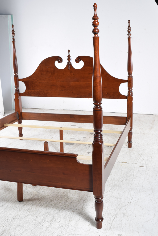 Chippendale Style King Size Four Poster Bed Frame EBTH