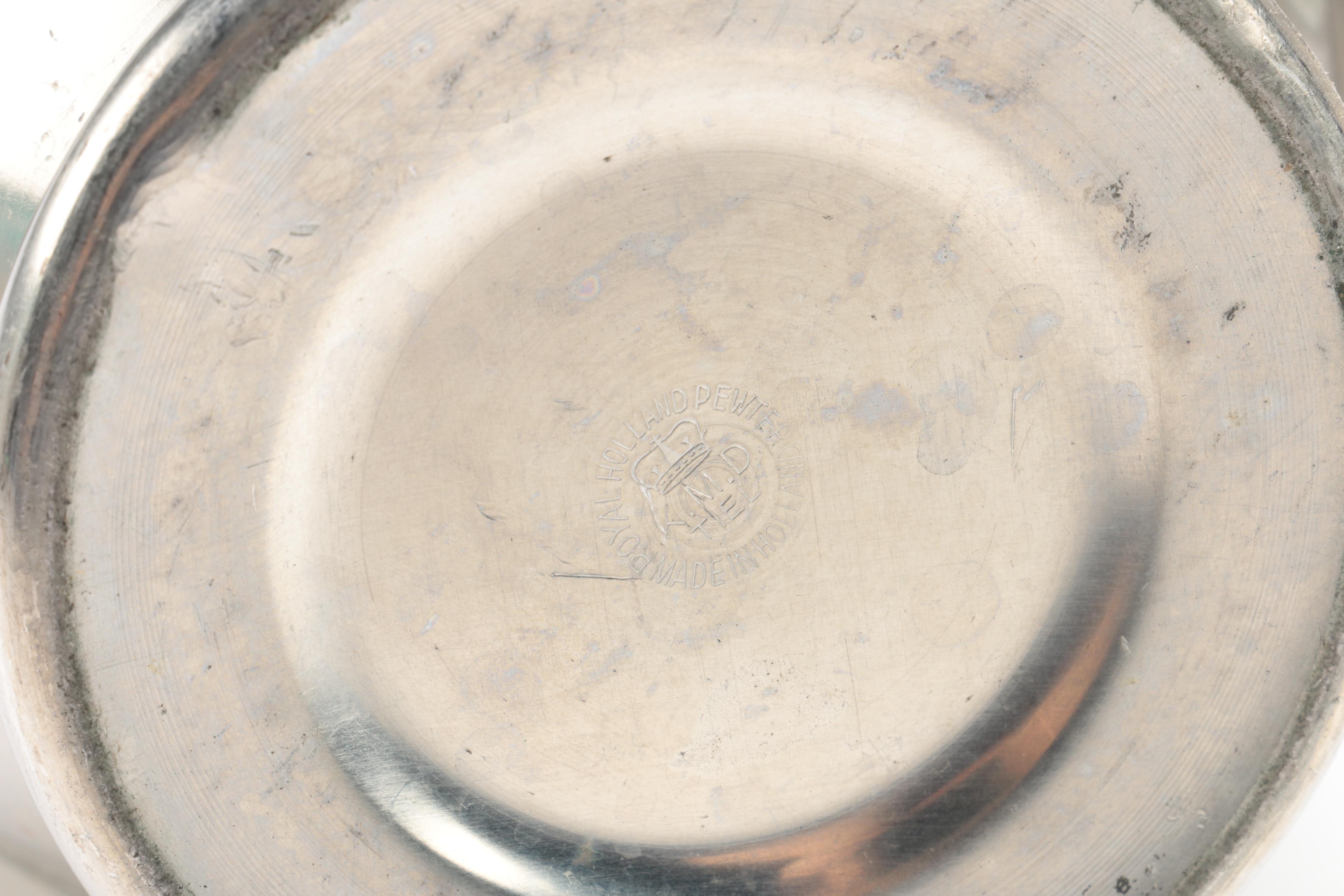 Pewter Serveware and Vases EBTH