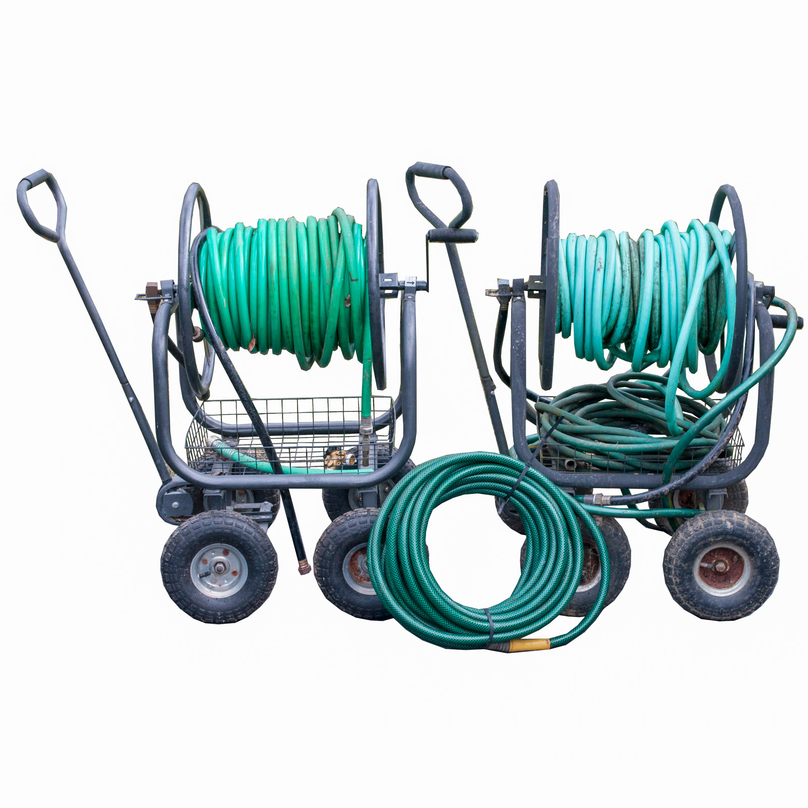 Pair of Water Hose Reel Carts by Rankam EBTH