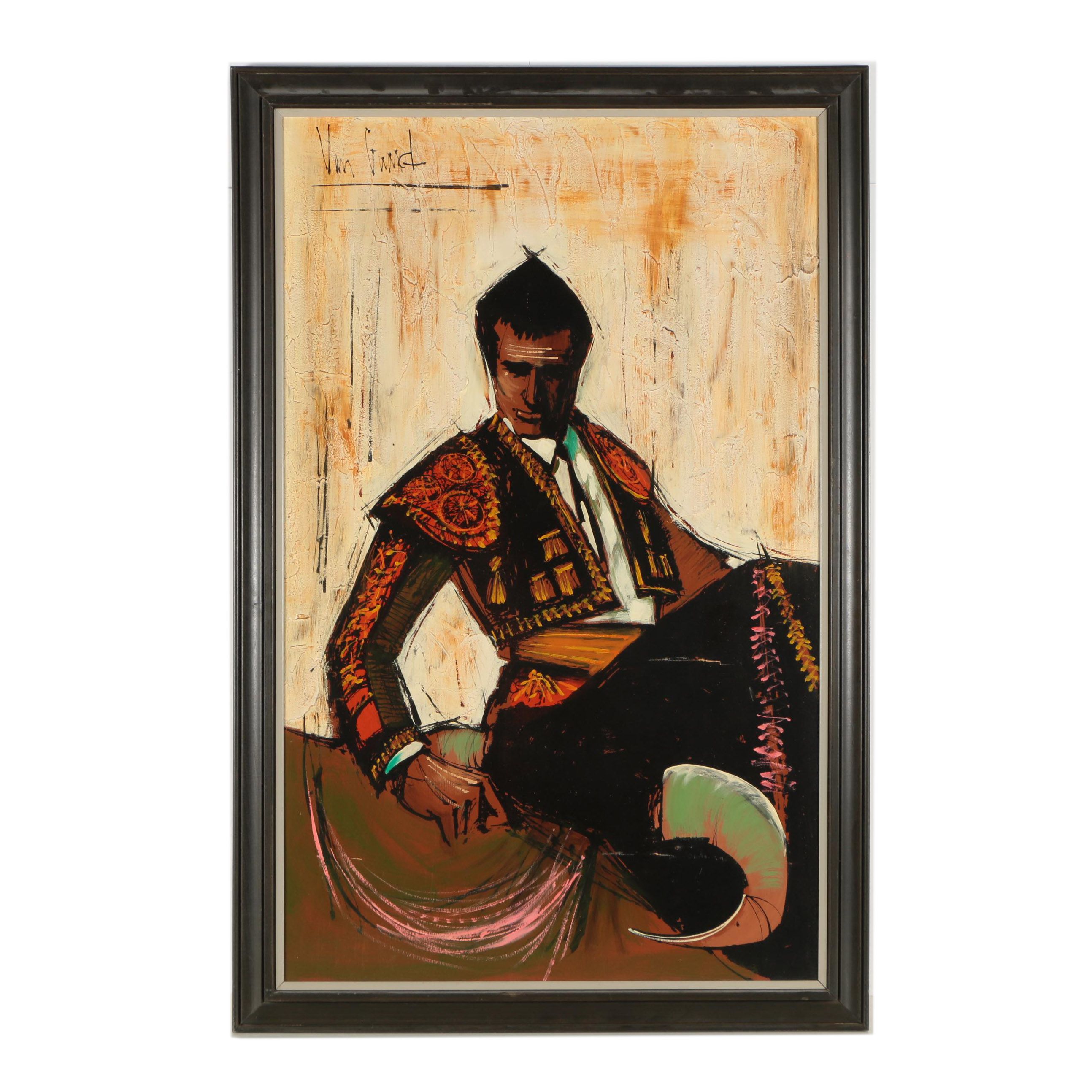 Van Gaard Oil Painting Of A Matador Ebth
