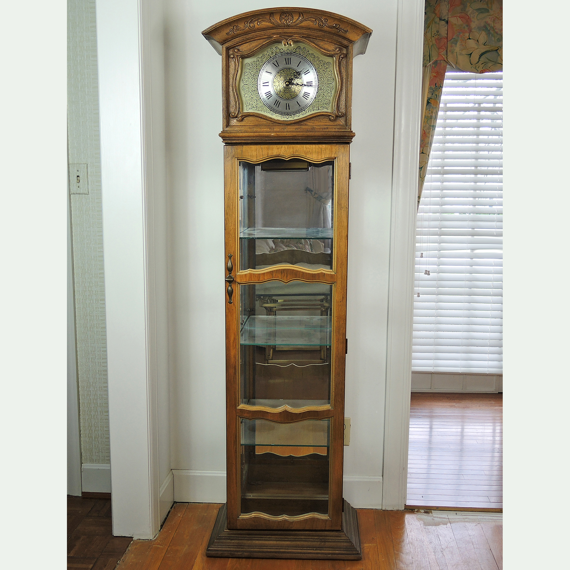 Lighted Curio Grandfather Clock | EBTH
