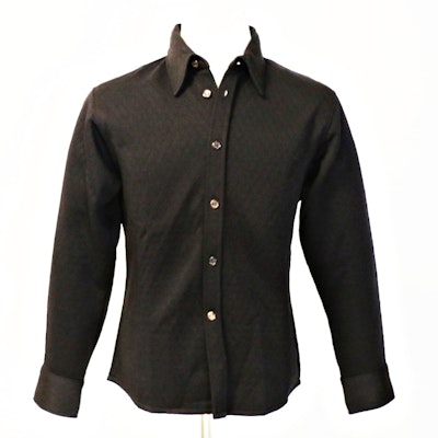 Vintage Rykiel Homme Mens Polyester Quilted Shirt