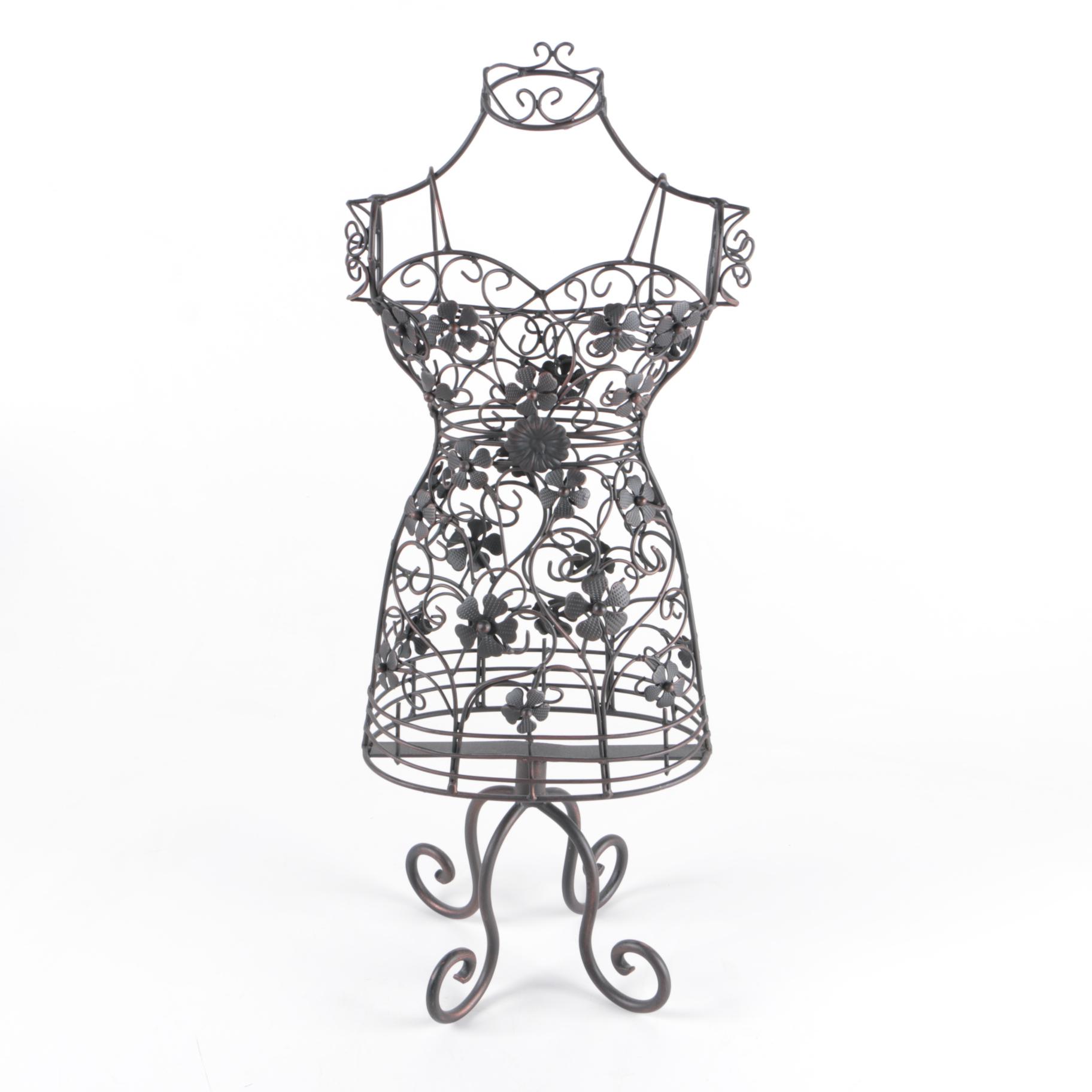 Black Metal Decorative Dress Form Mannequin EBTH
