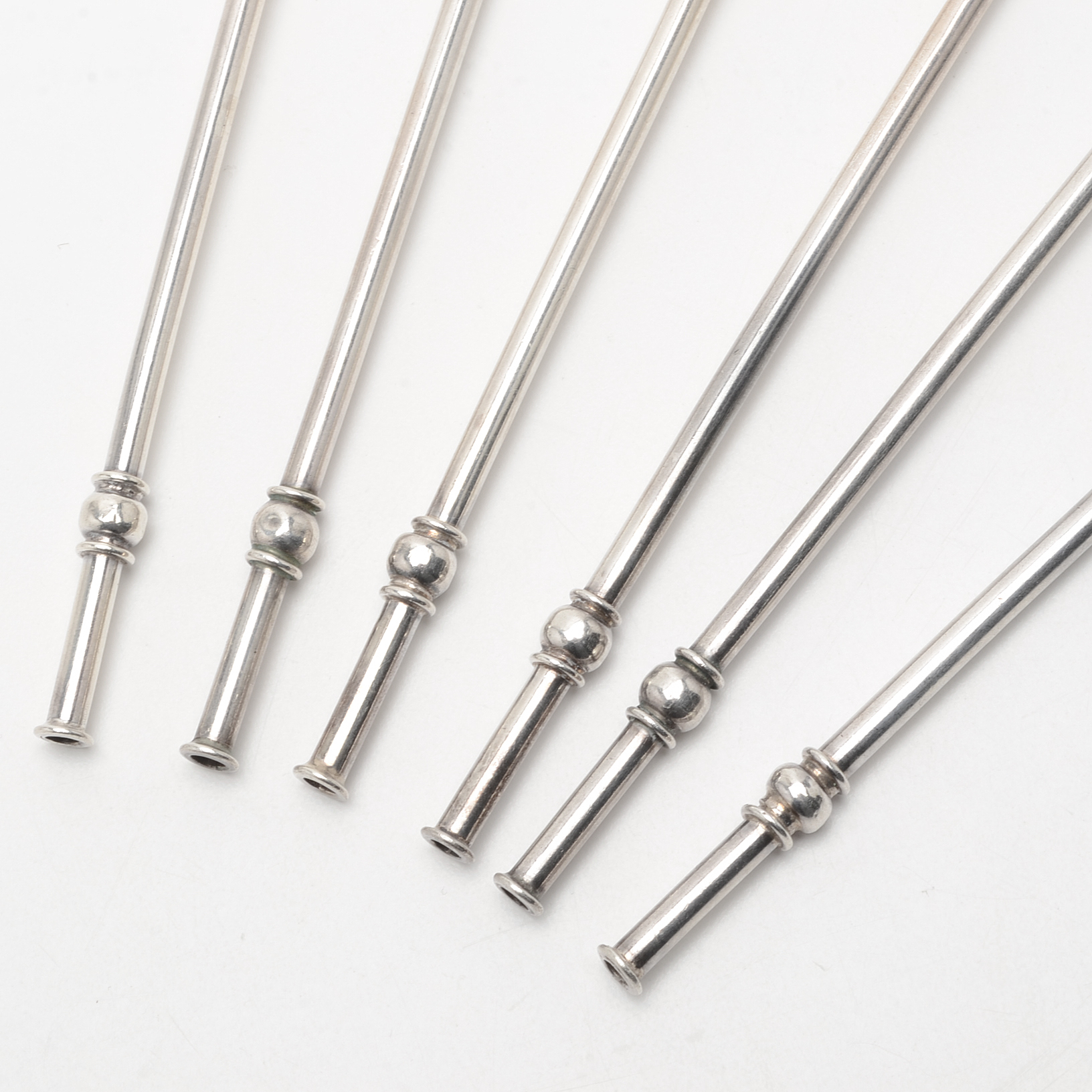 Vintage Taxco Mexico Sterling Silver Straws EBTH