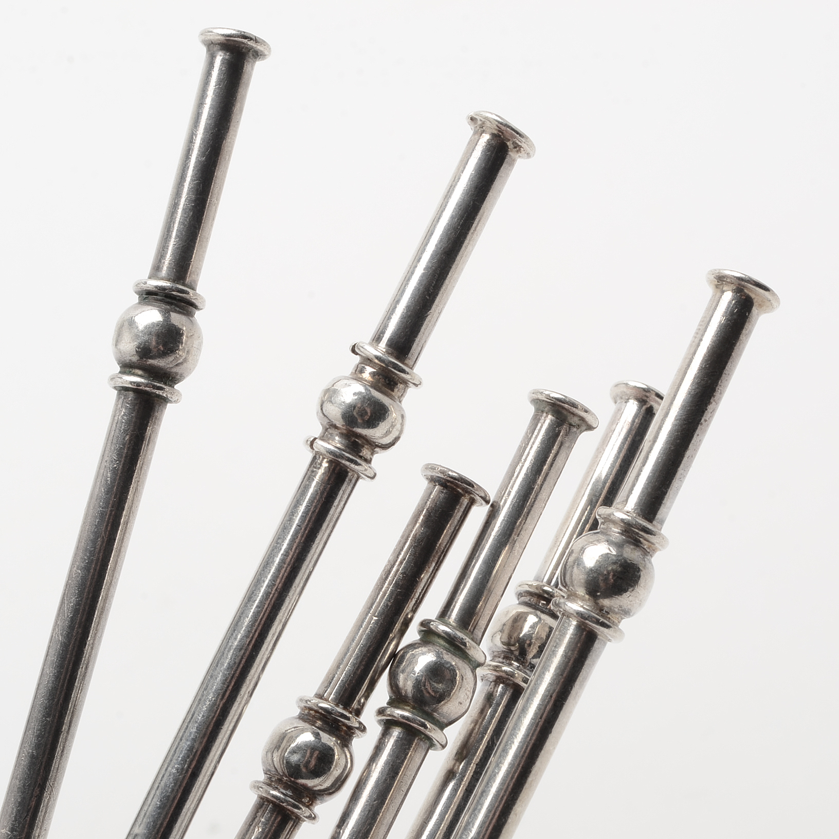 Vintage Taxco Mexico Sterling Silver Straws EBTH