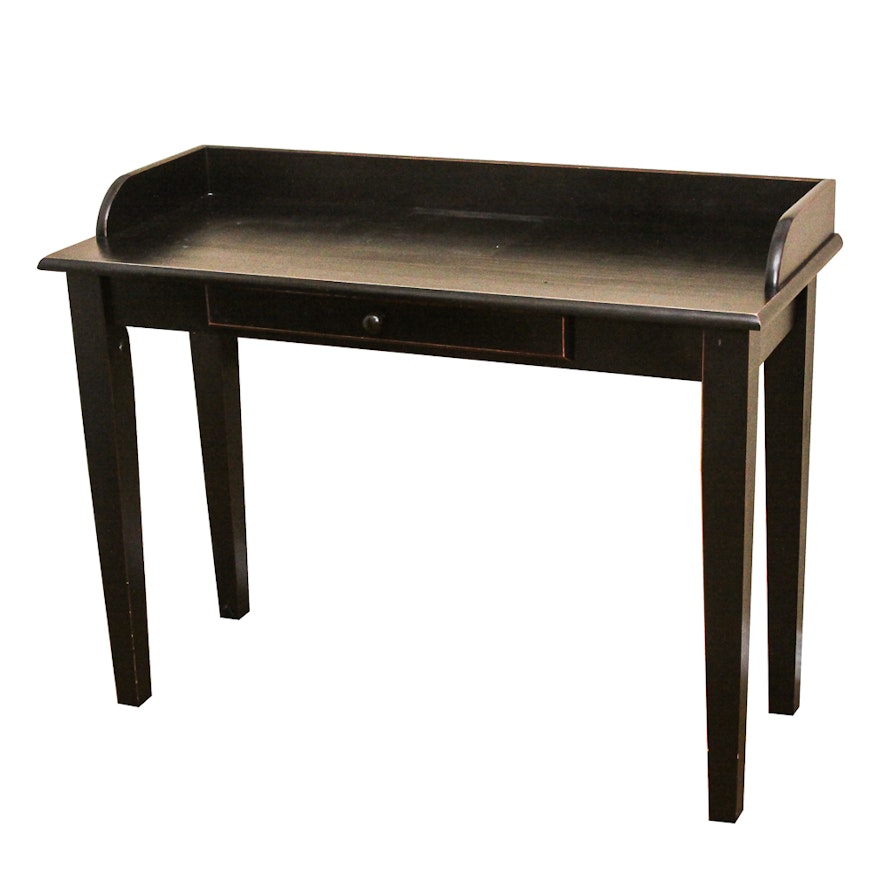 Black Finished Writing Desk By Pier 1 Imports Ebth