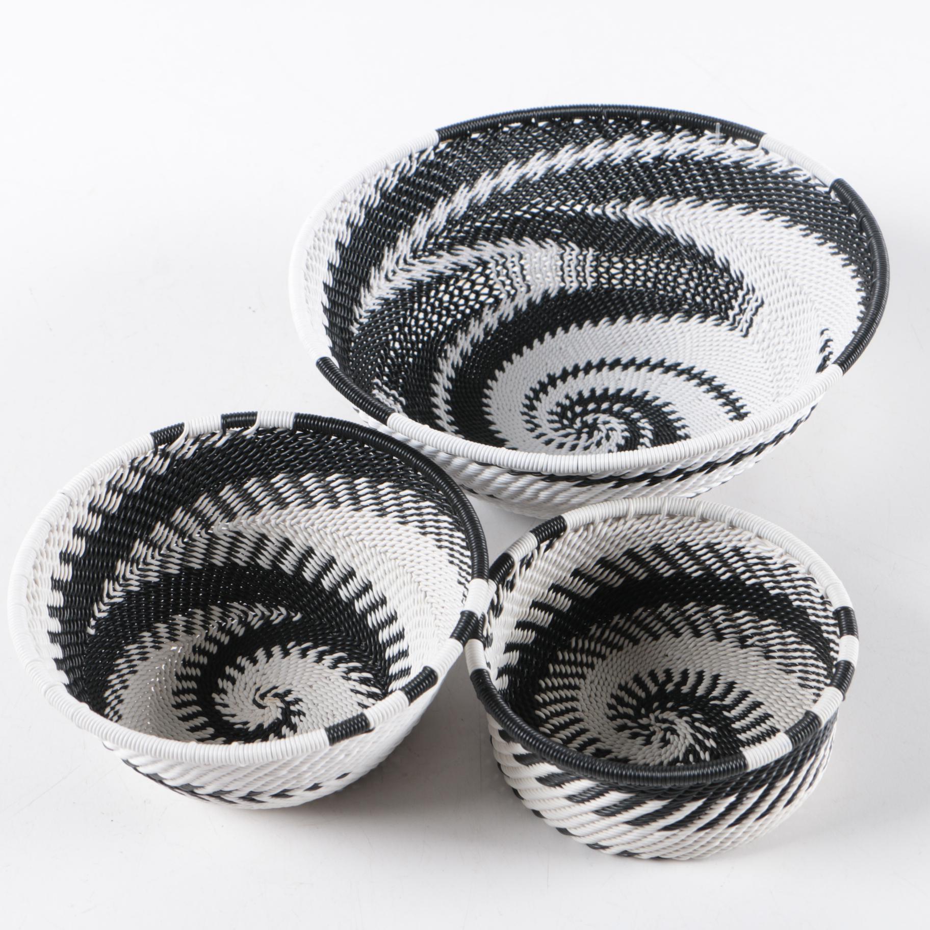 Handwoven "Zulu Telephone Wire" Bowls EBTH