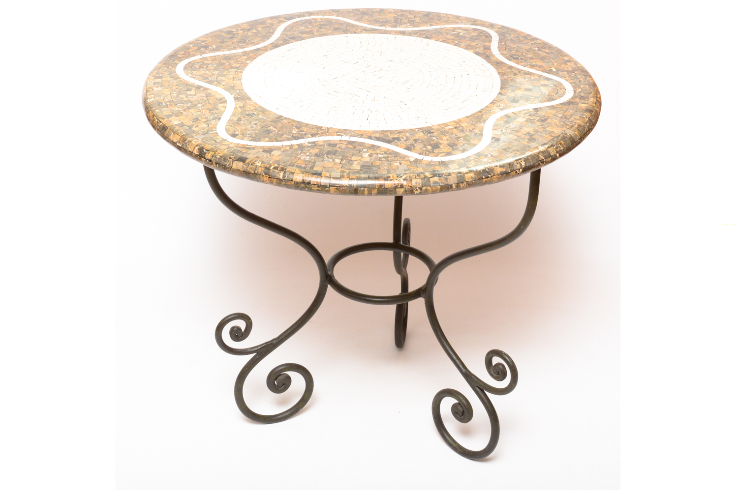 Marble Tile Top Table EBTH
