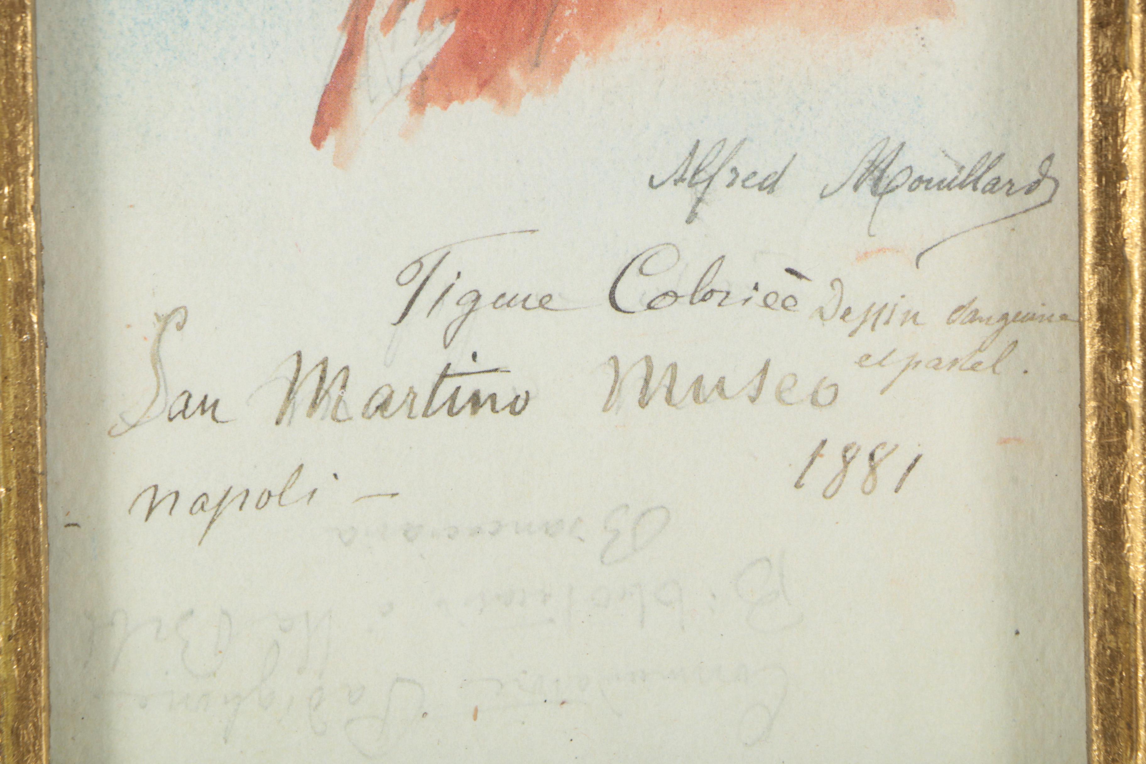 Offset Lithograph After Alfred Mouillard's Watercolor Portrait EBTH