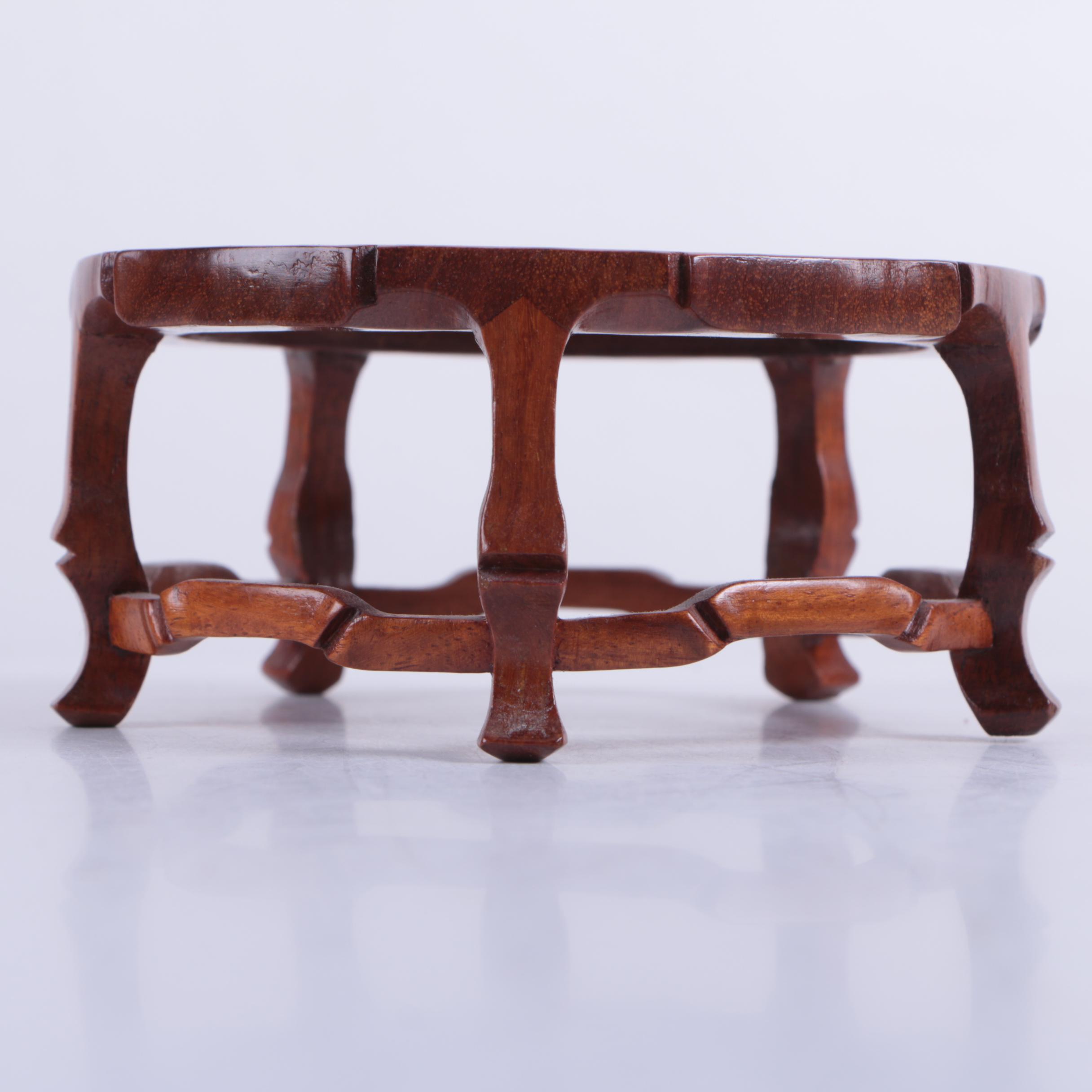 Chinese Carved Wood Stands EBTH