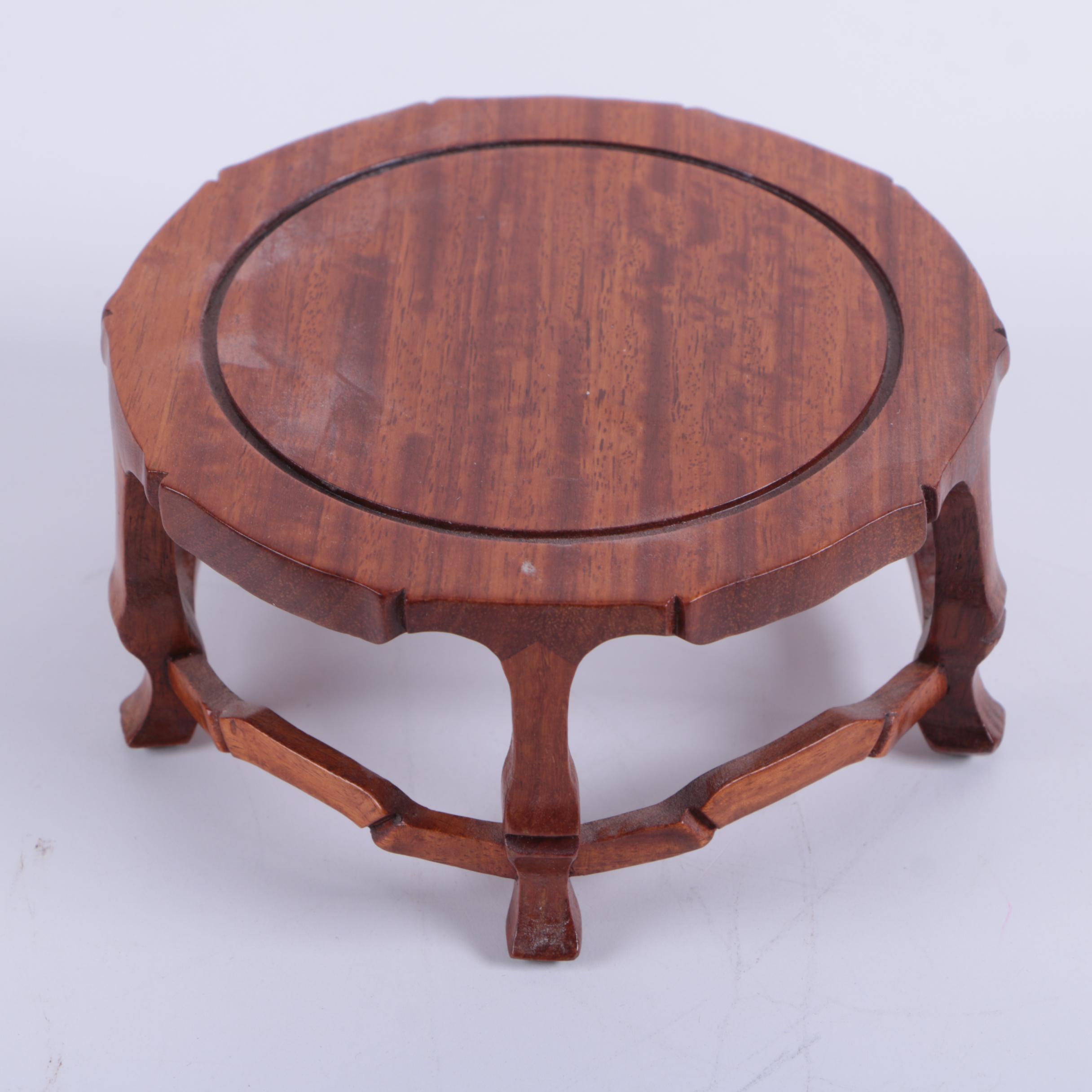 Chinese Carved Wood Stands EBTH