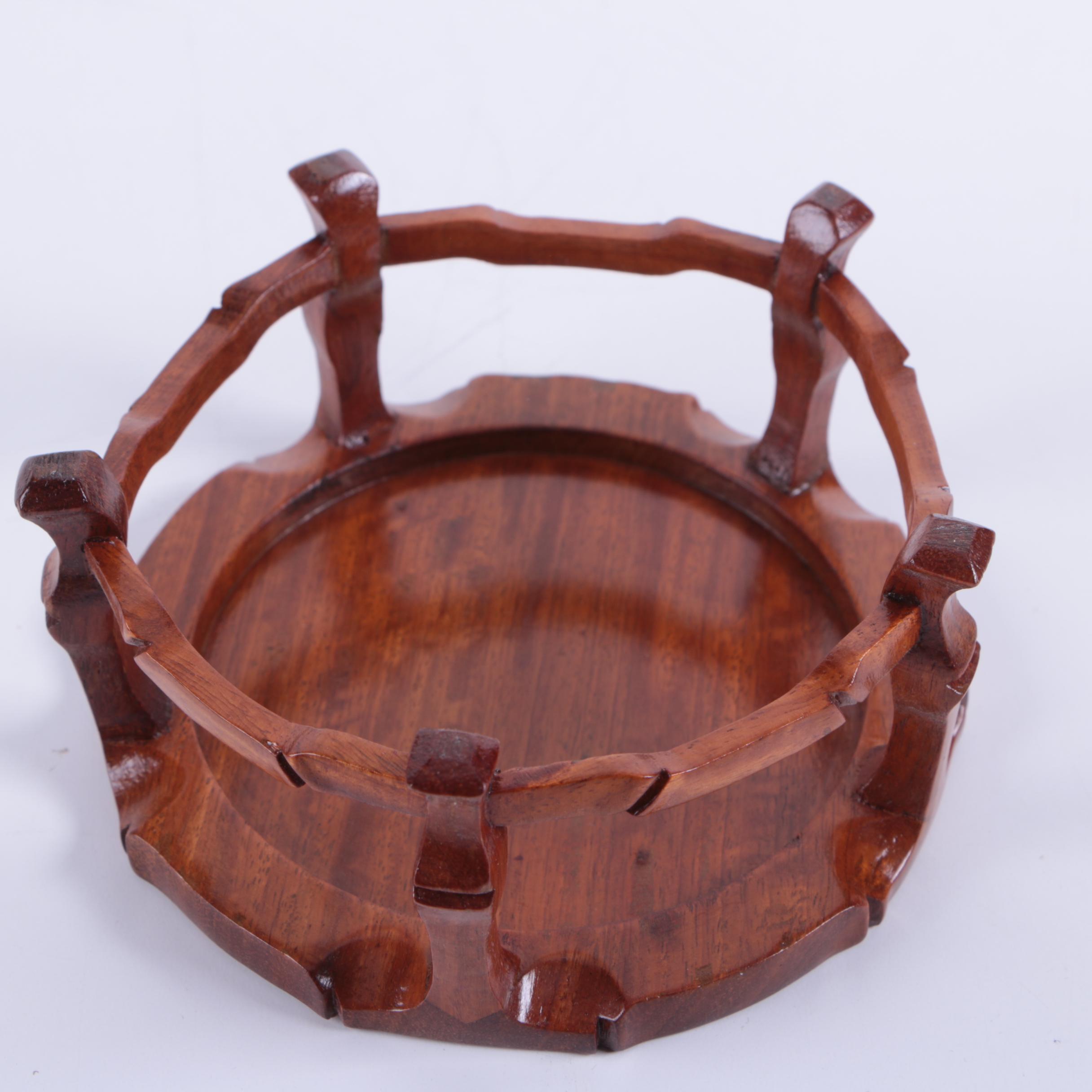 Chinese Carved Wood Stands EBTH