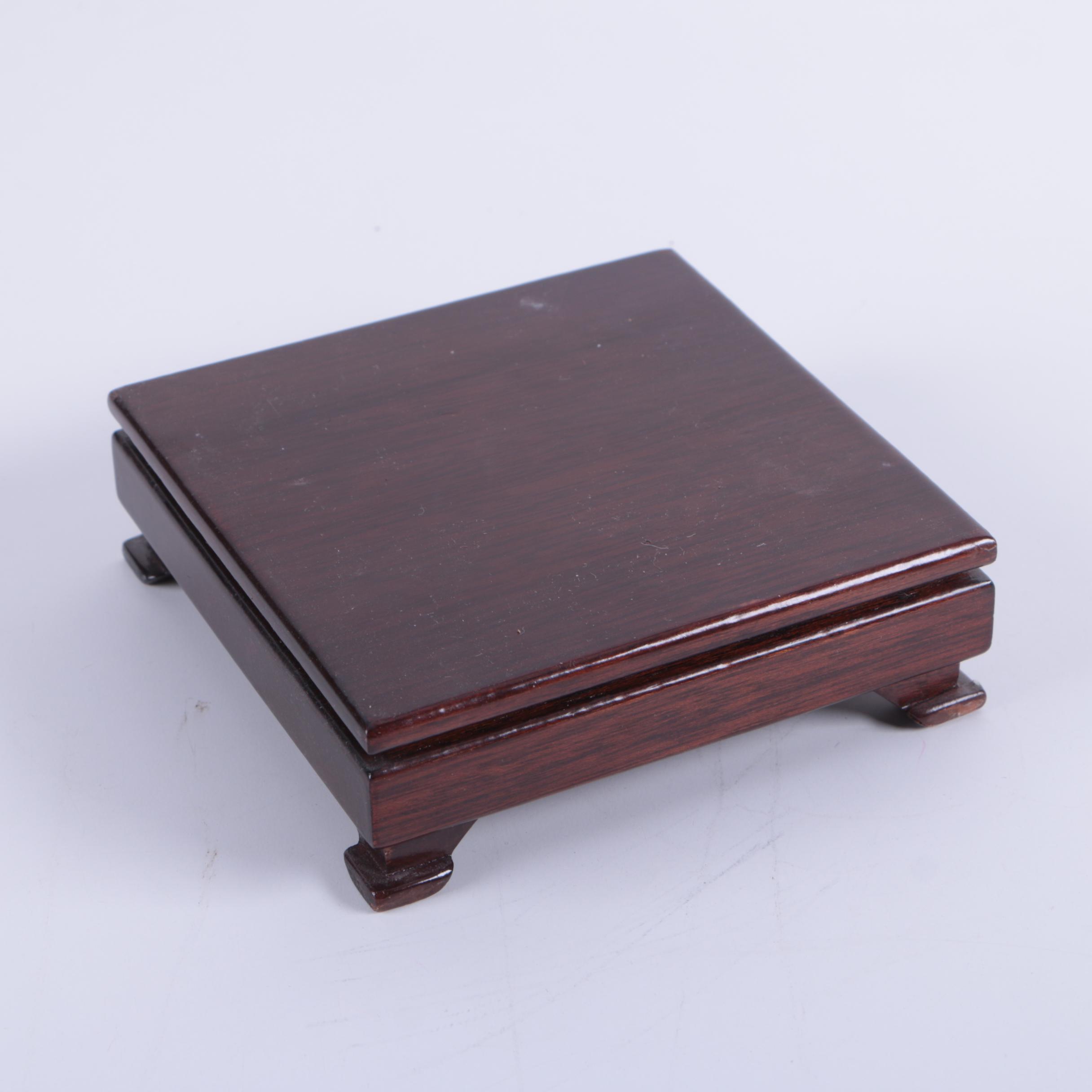 Chinese Carved Wood Stands EBTH