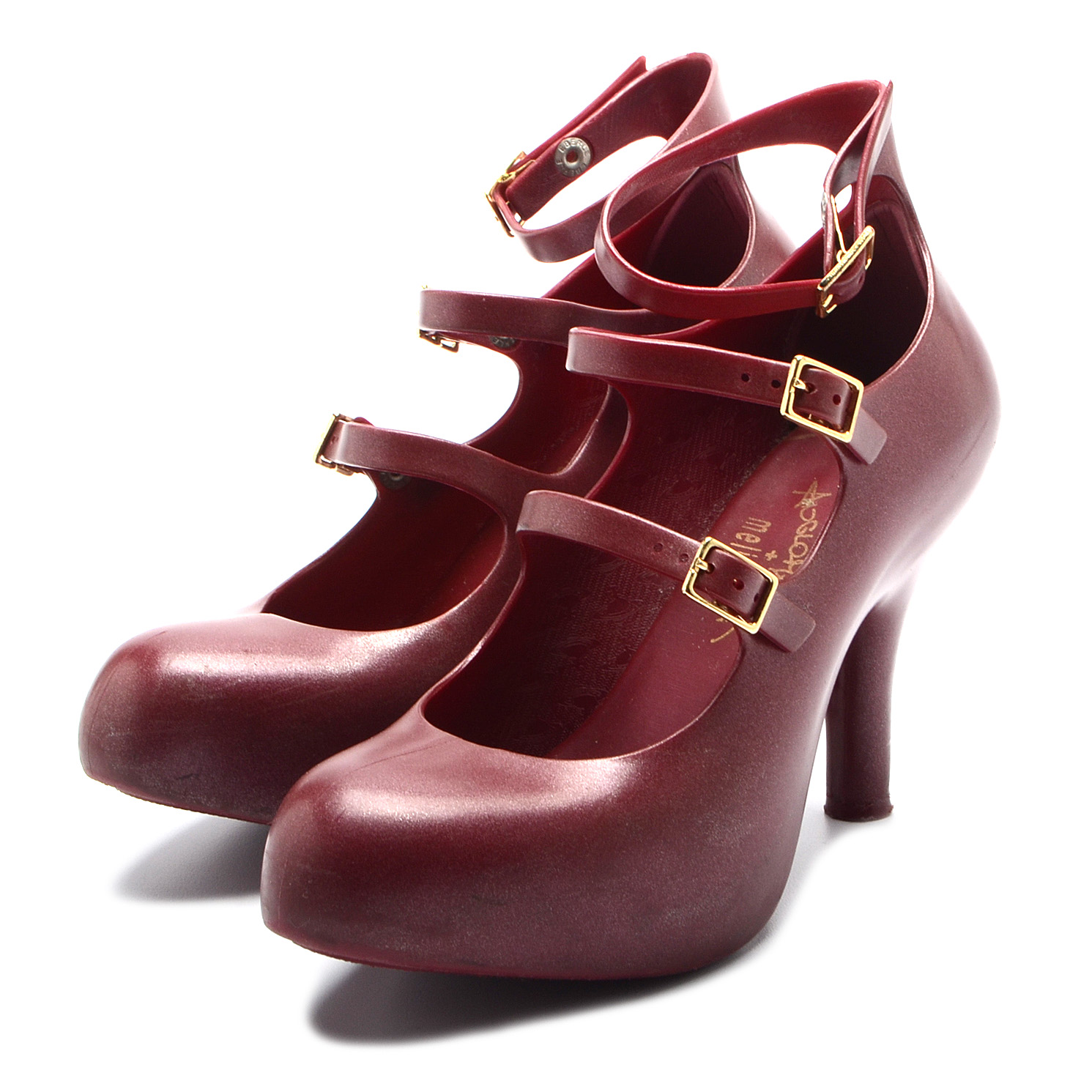 burgundy vivienne westwood shoes