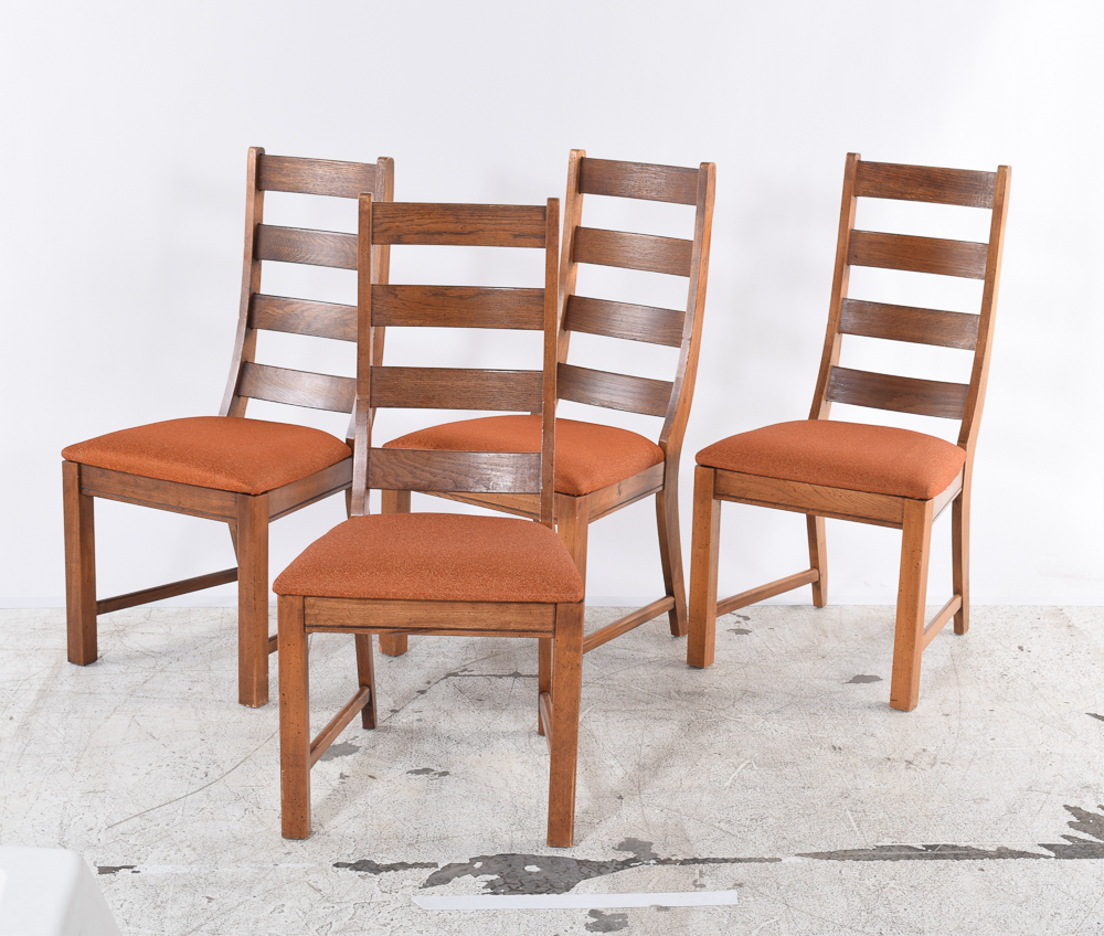 Pecan Wood Dining Chairs EBTH