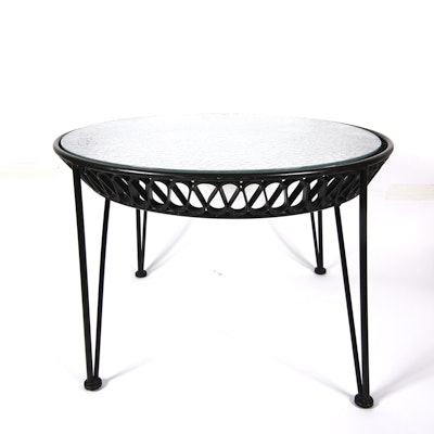 Pair of Maurizio Tempestini for John Salterini Side Tables with Ribbon Motif Pair of Maurizio Tempestini for John Salterini Side Tables with Ribbon Motif