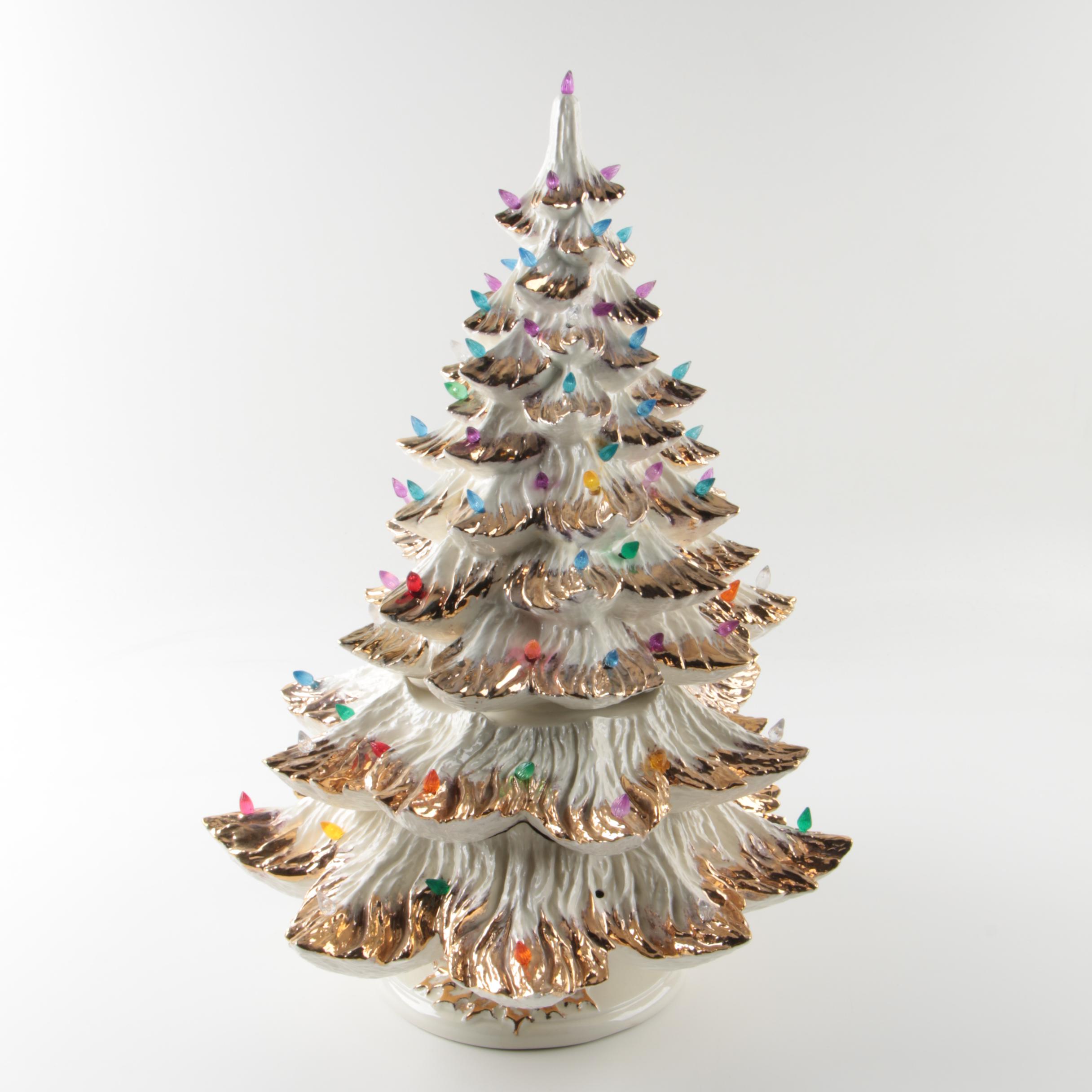 Vintage Ceramic Light Up Christmas Tree | EBTH