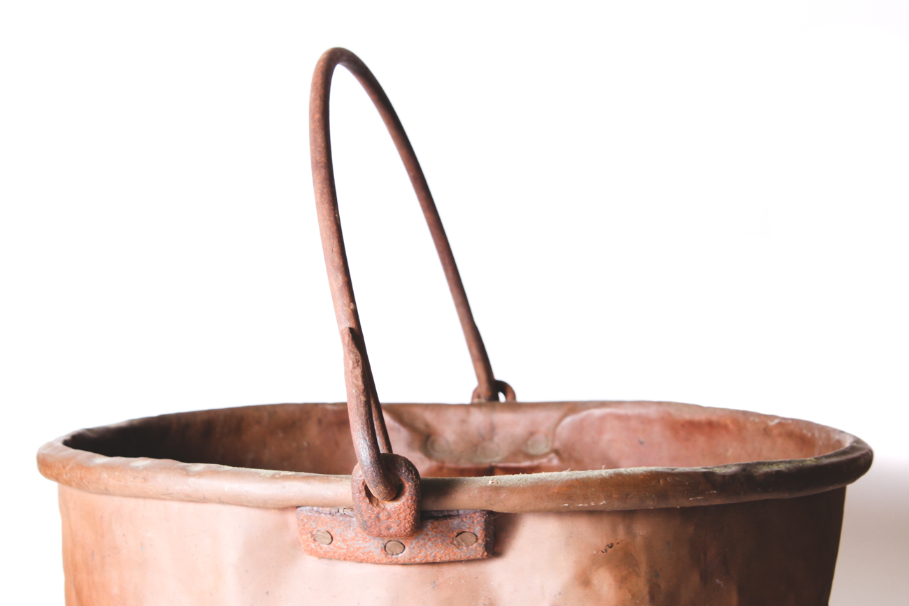Antique Copper and Iron Candy Kettle EBTH