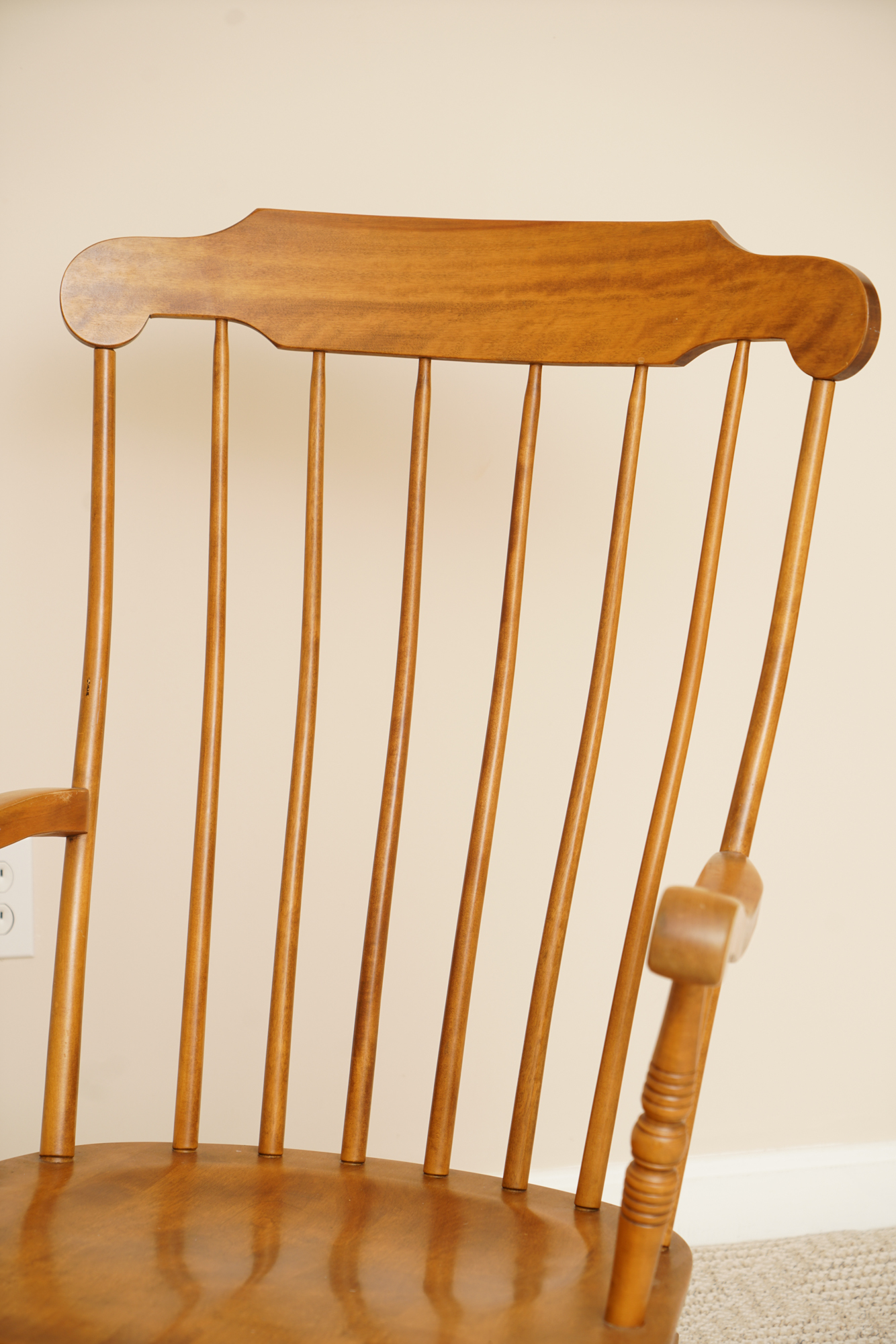 Vintage Maple Rocking Chair by S. Bent & Bros. EBTH