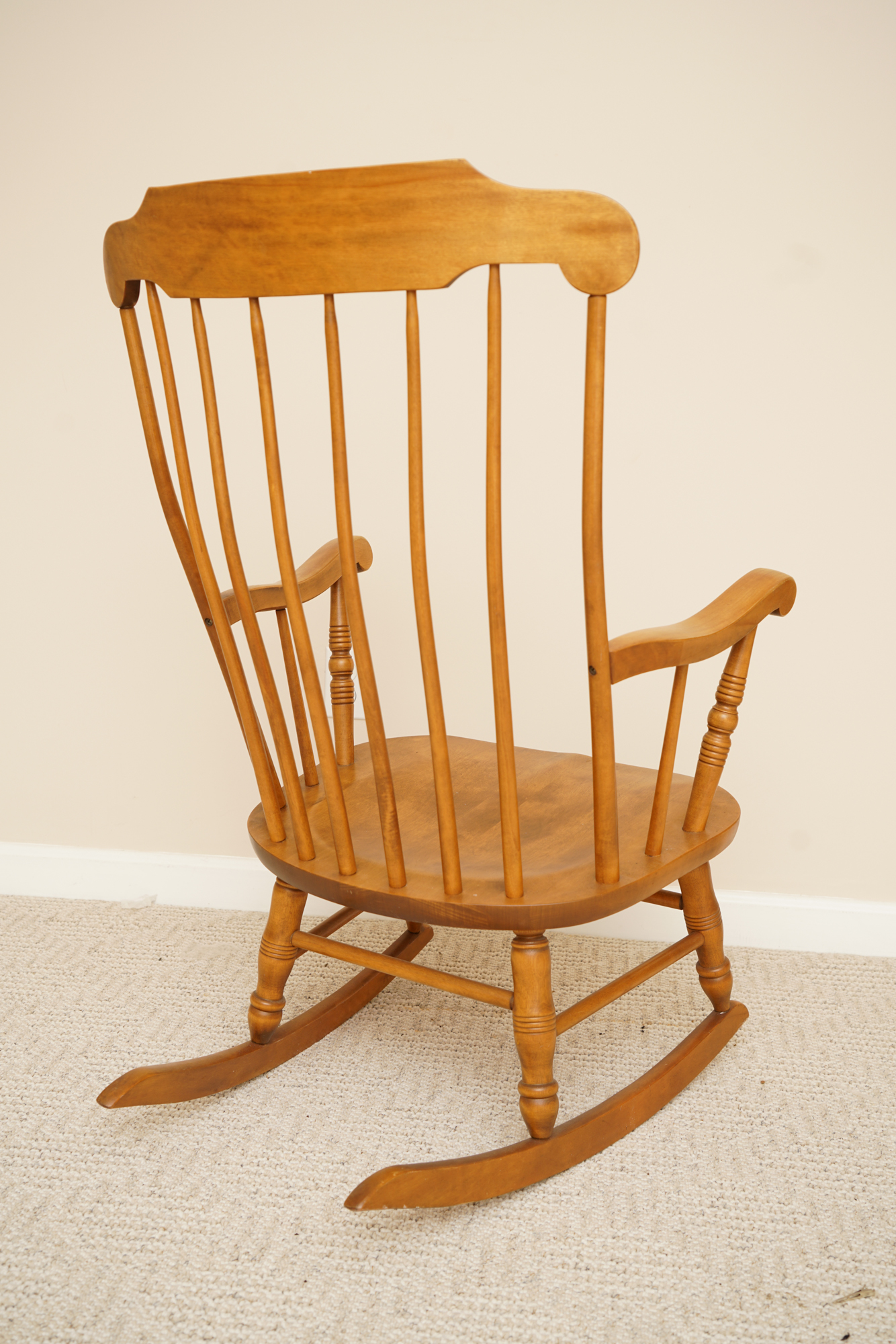 Vintage Maple Rocking Chair by S. Bent & Bros. EBTH