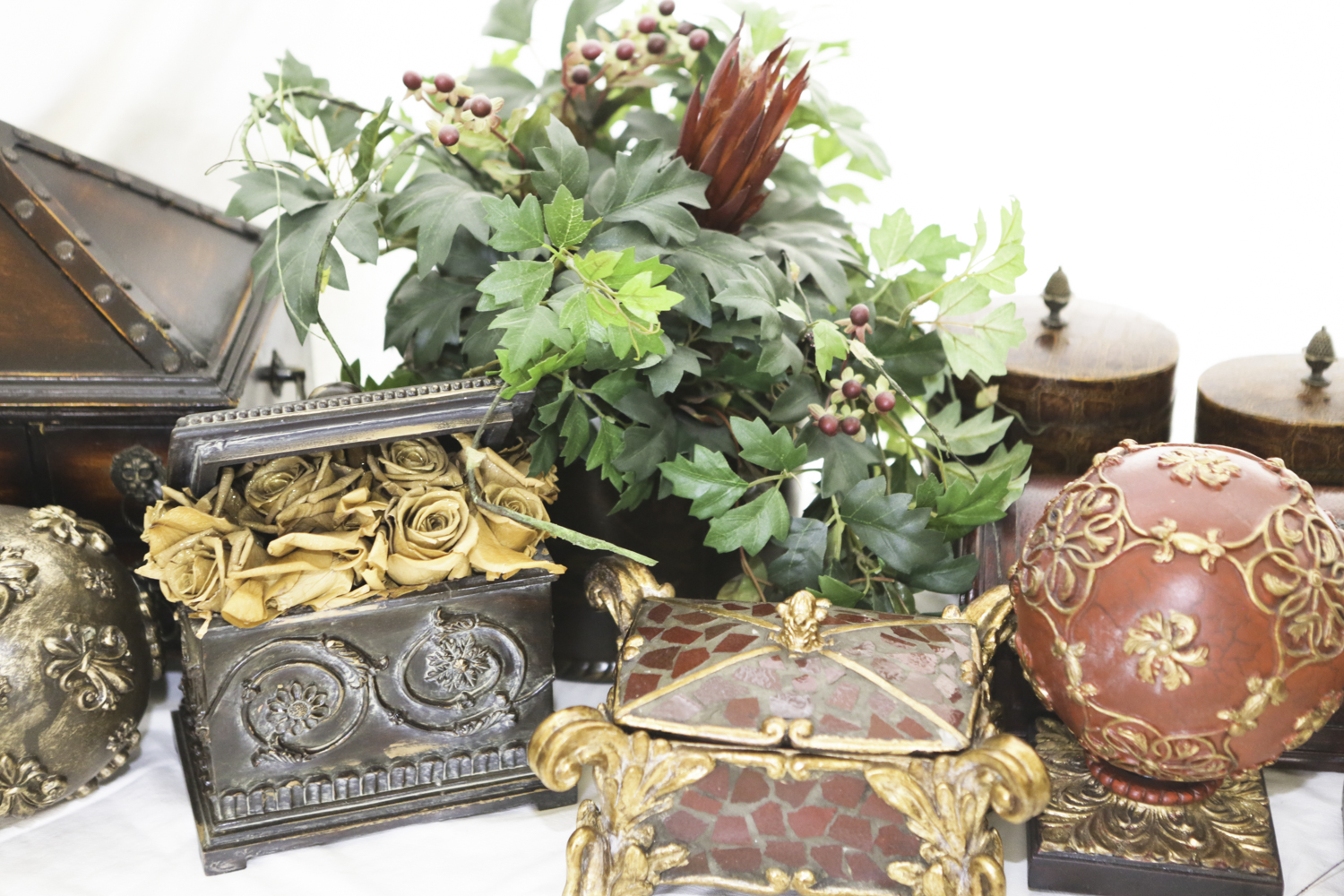 Decorative Boxes and Decorative Finials EBTH