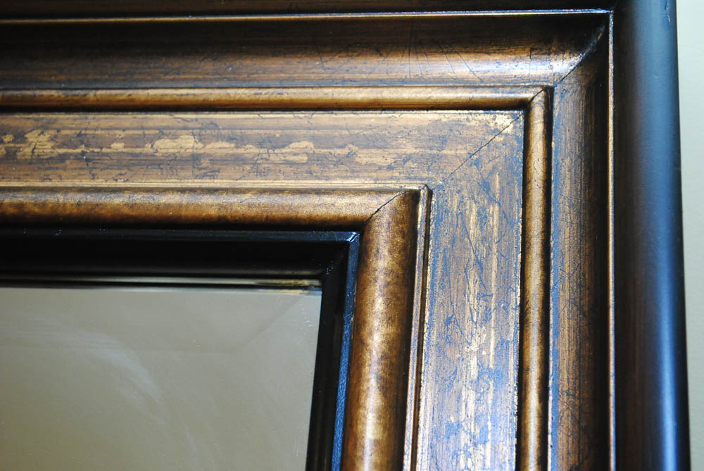 Full Length Wood Framed Wall Mirror EBTH