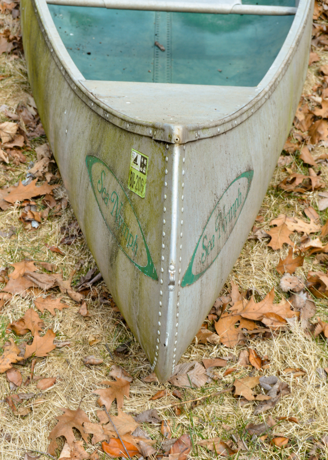 Vintage Sea Nymph 15C Canoe with Wooden Paddles EBTH