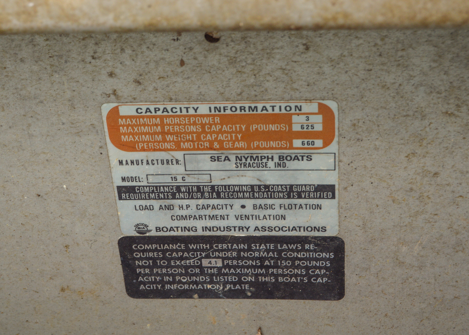 vintage sea nymph 15c canoe with wooden paddles ebth