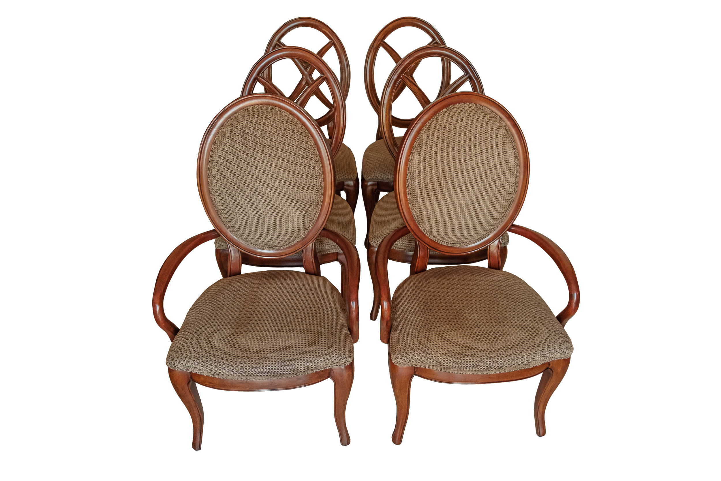 Set of Oval Back Dining Chairs by Thomasville | EBTH